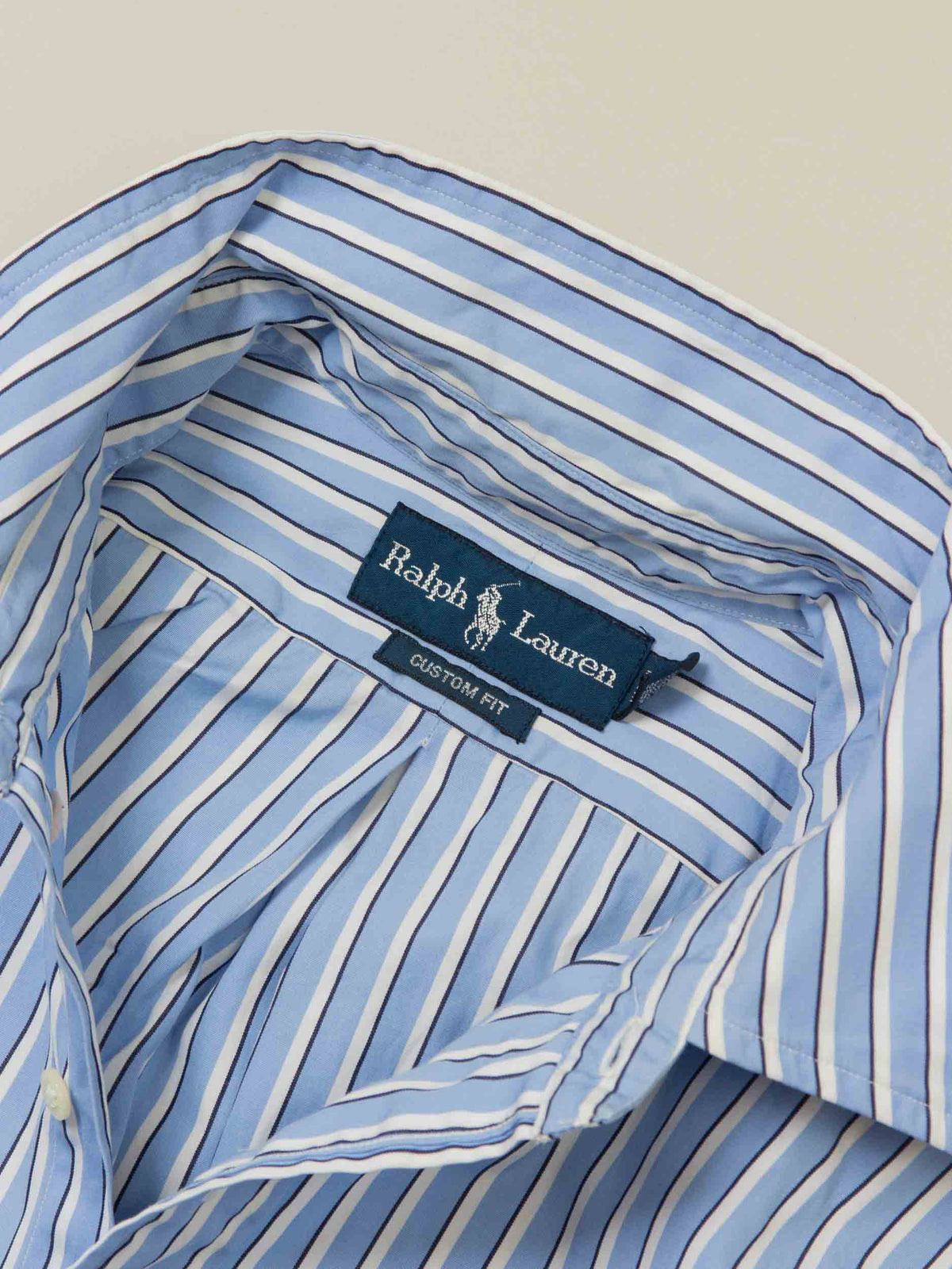 Vtg 1990s Ralph Lauren Striped Button Down Shirt (L)