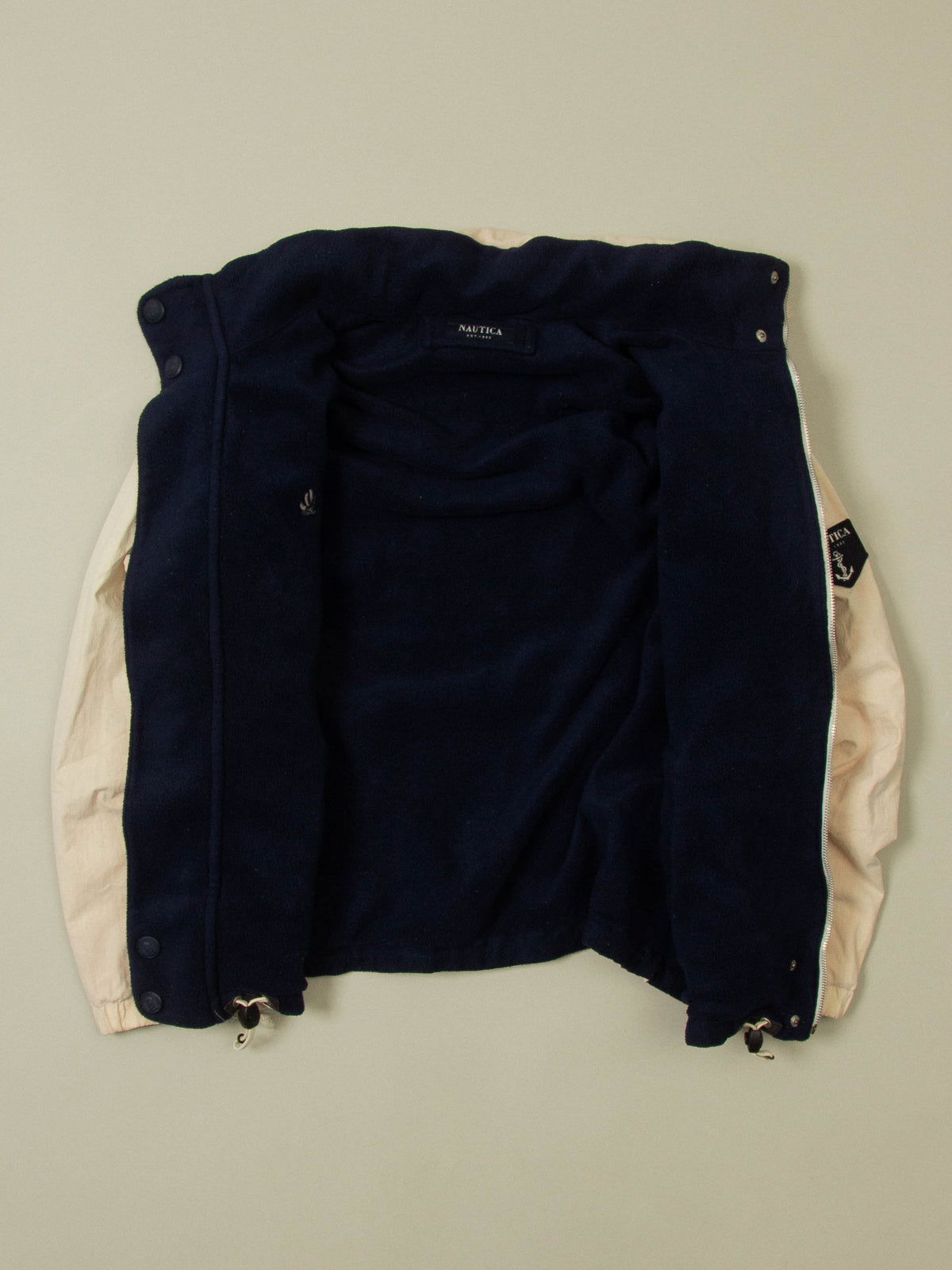 Vtg 1990s Nautica Reversible Windbreaker Sports Jacket (L)