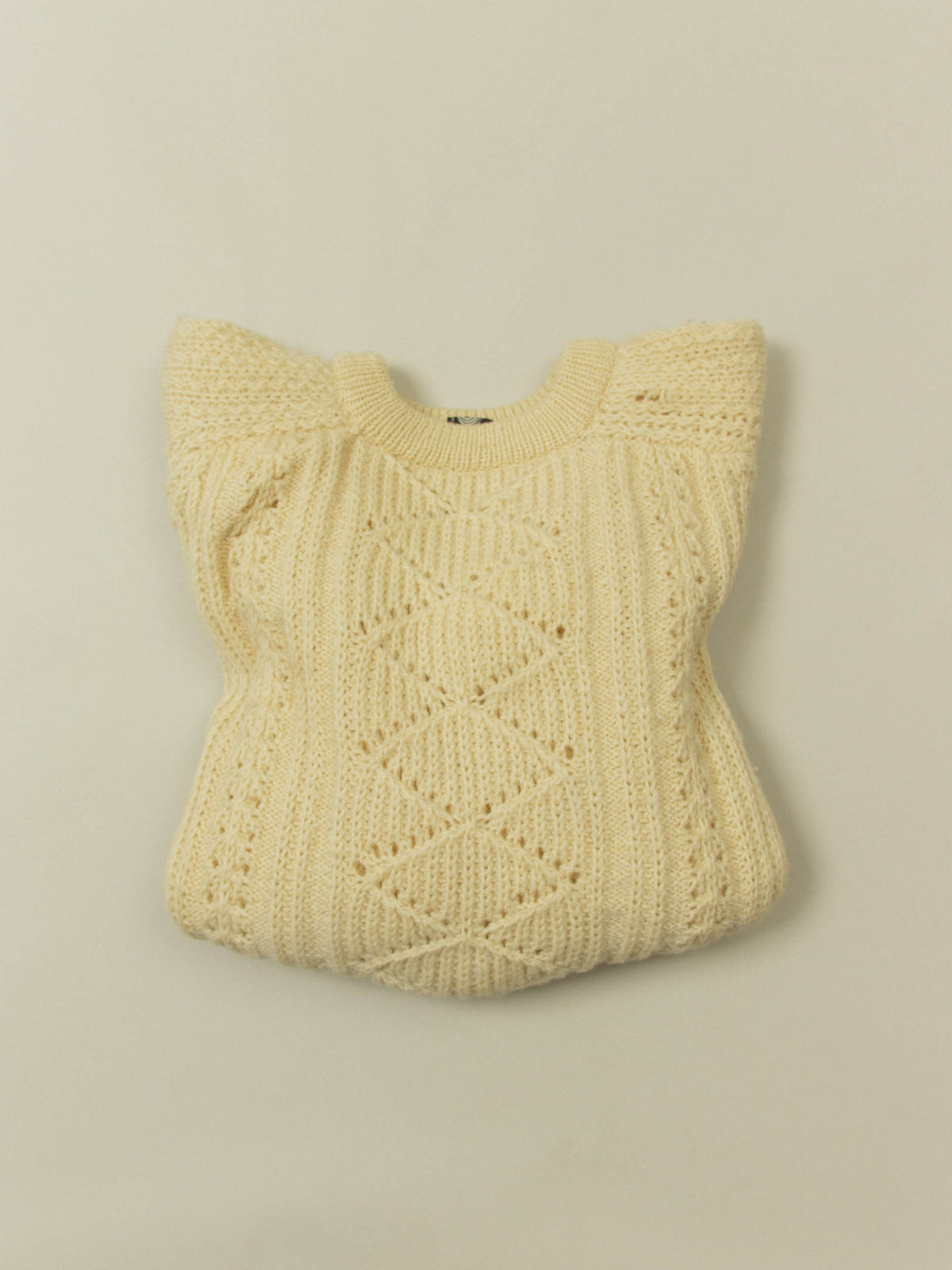 Vtg 1980s Raglan Fisherman Knit Sweater (M)