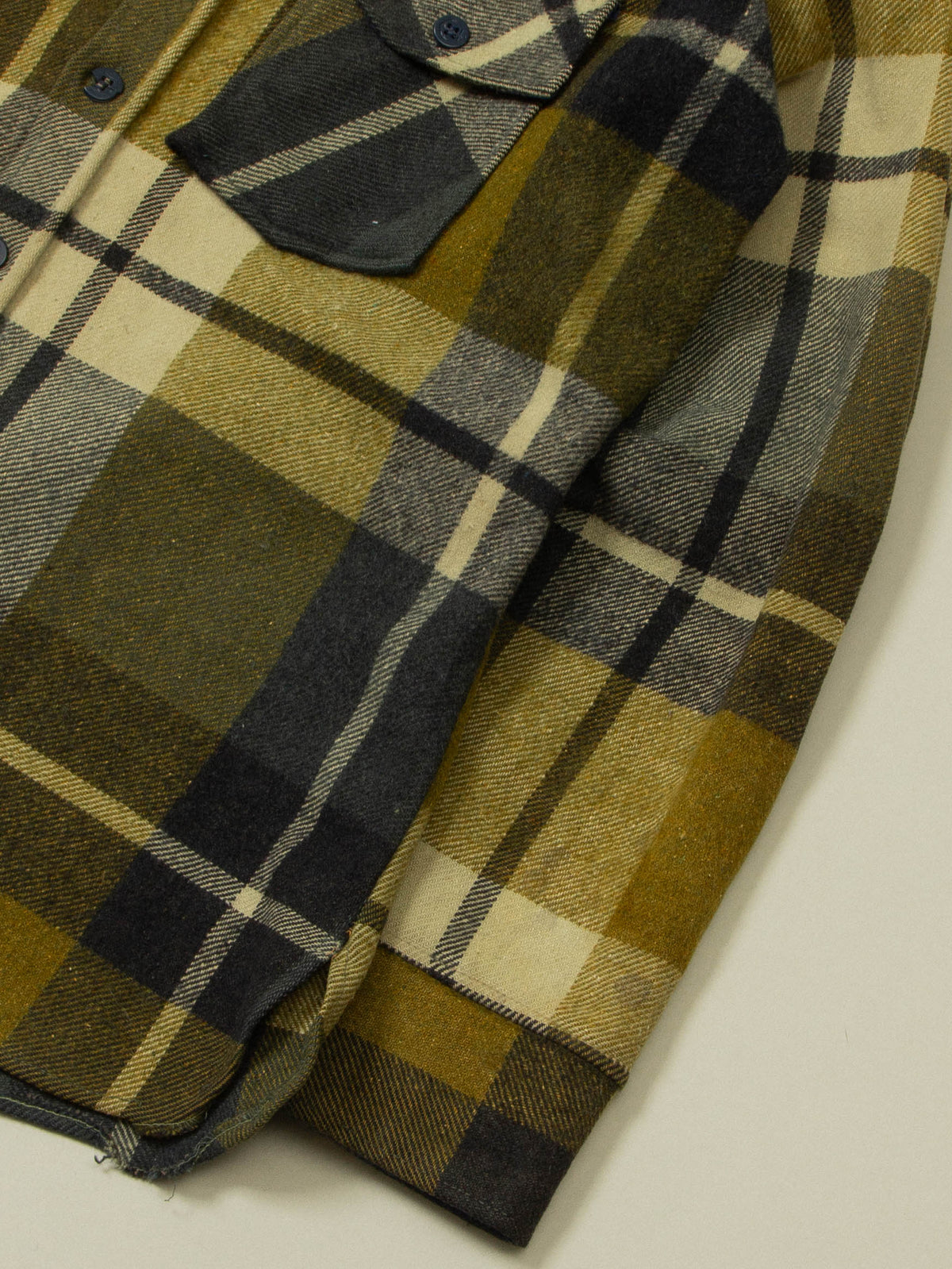 Vtg 1980s Masthead Flannel Overshirt - Made in Korea (L)