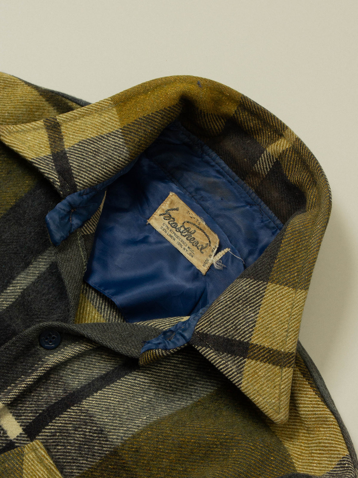 Vtg 1980s Masthead Flannel Overshirt - Made in Korea (L)