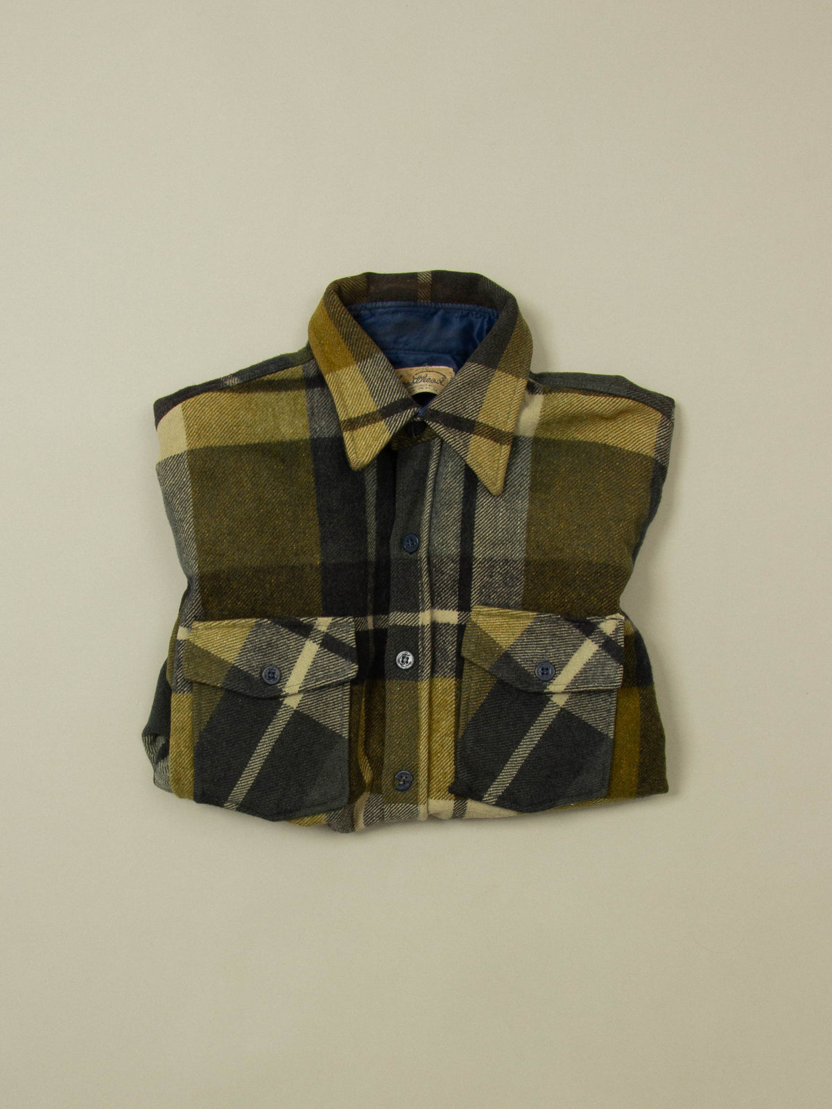 Vtg 1980s Masthead Flannel Overshirt - Made in Korea (L)