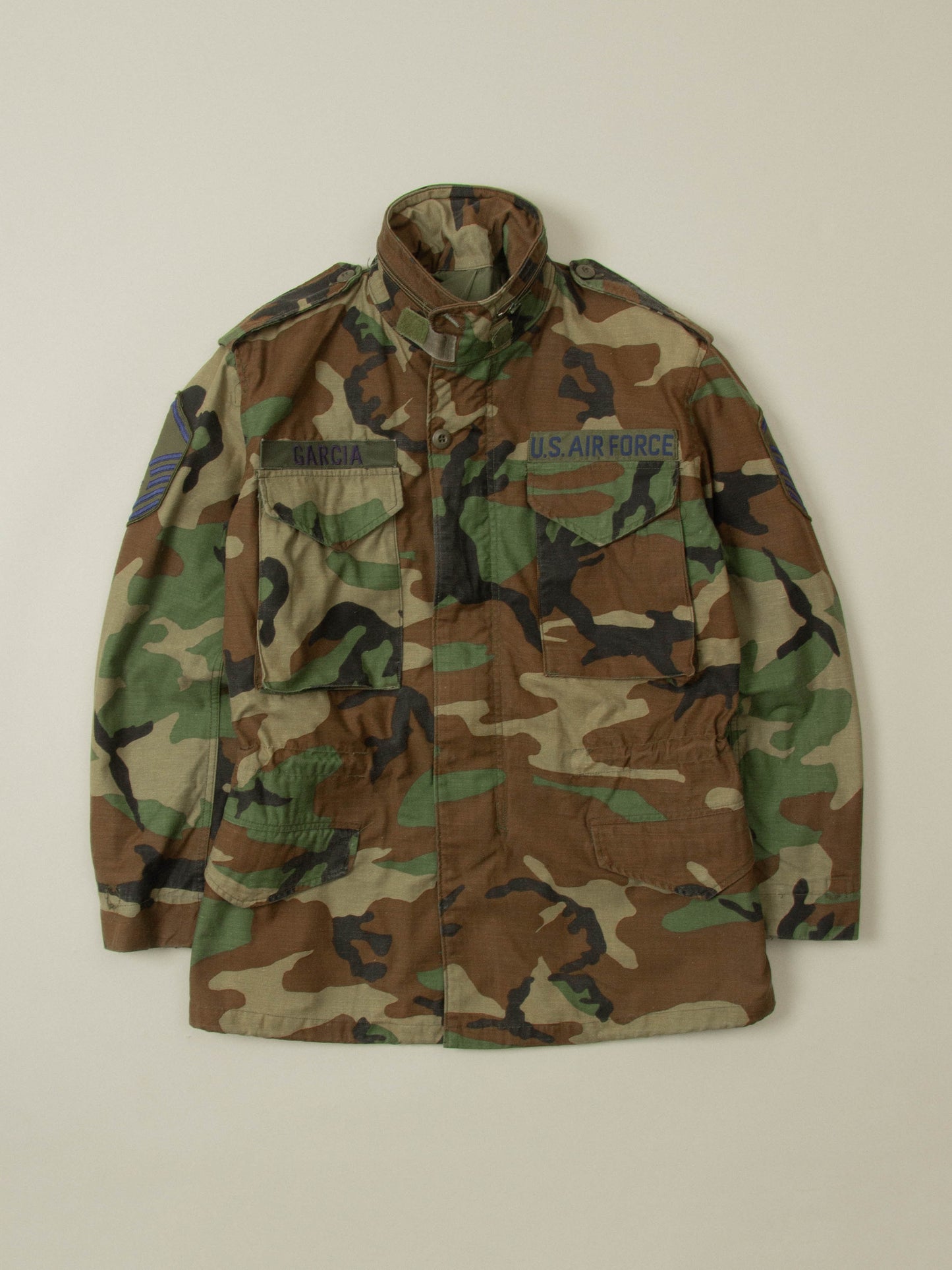Vtg 1990s US Air Force M-65 Woodland Field Jacket (S-Reg)