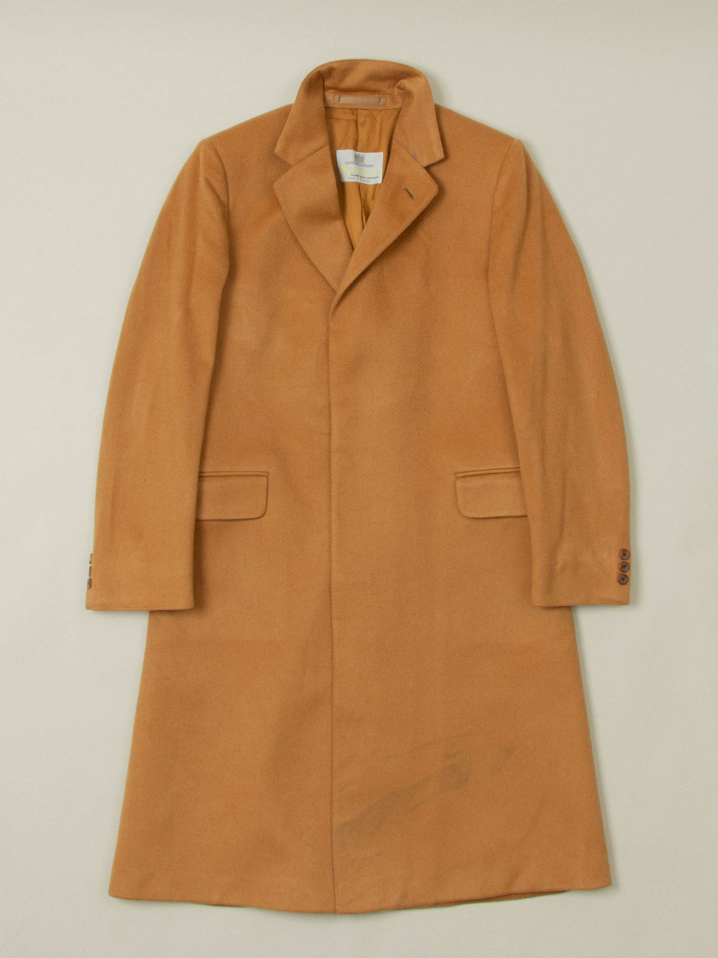 Vtg 1980s Aquascutum Cashmere Coat – Made in England (M)