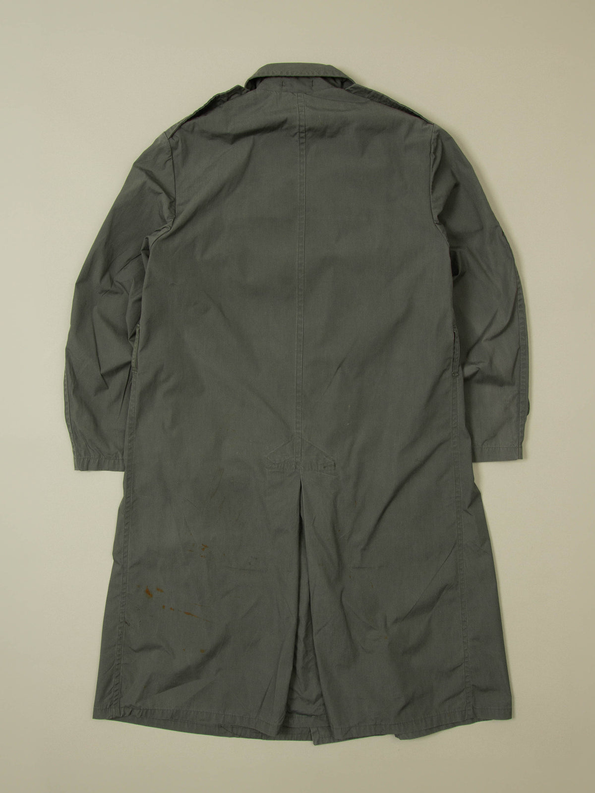 Vtg 1970s Double Breasted US Army Trench Coat (L)