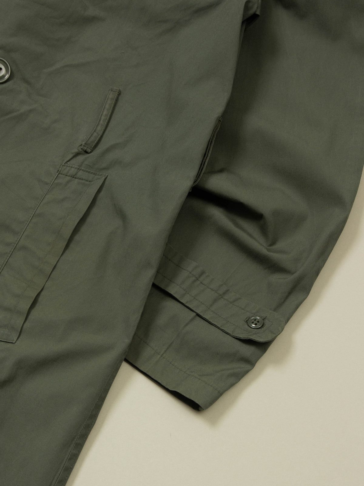 Vtg 1970s Double Breasted US Army Trench Coat (L - Long)