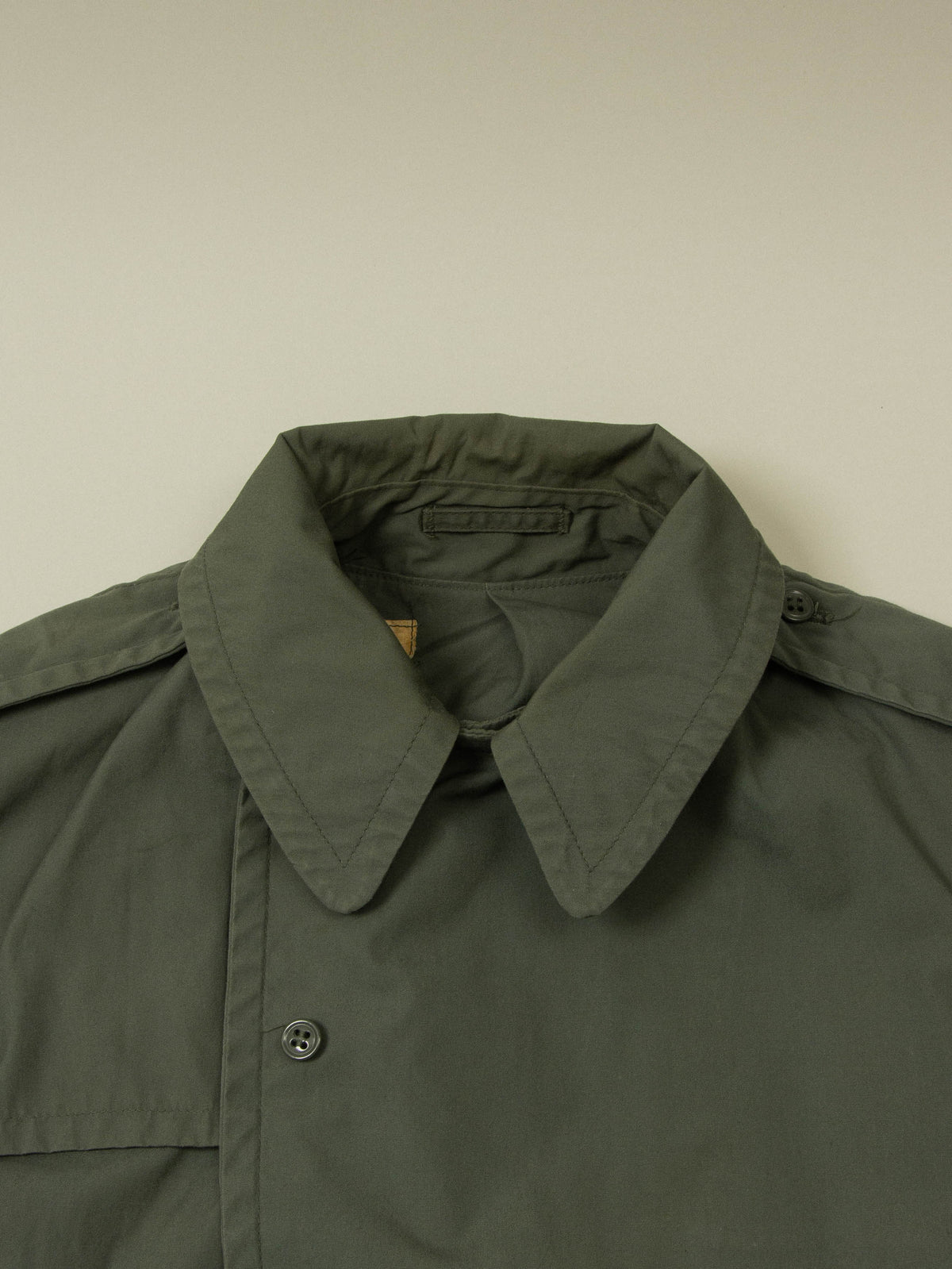 Vtg 1970s Double Breasted US Army Trench Coat (L - Long)