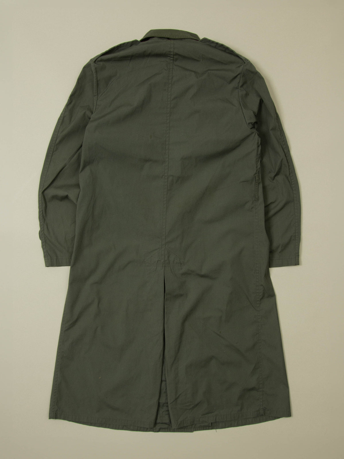Vtg 1970s Double Breasted US Army Trench Coat (L - Long)