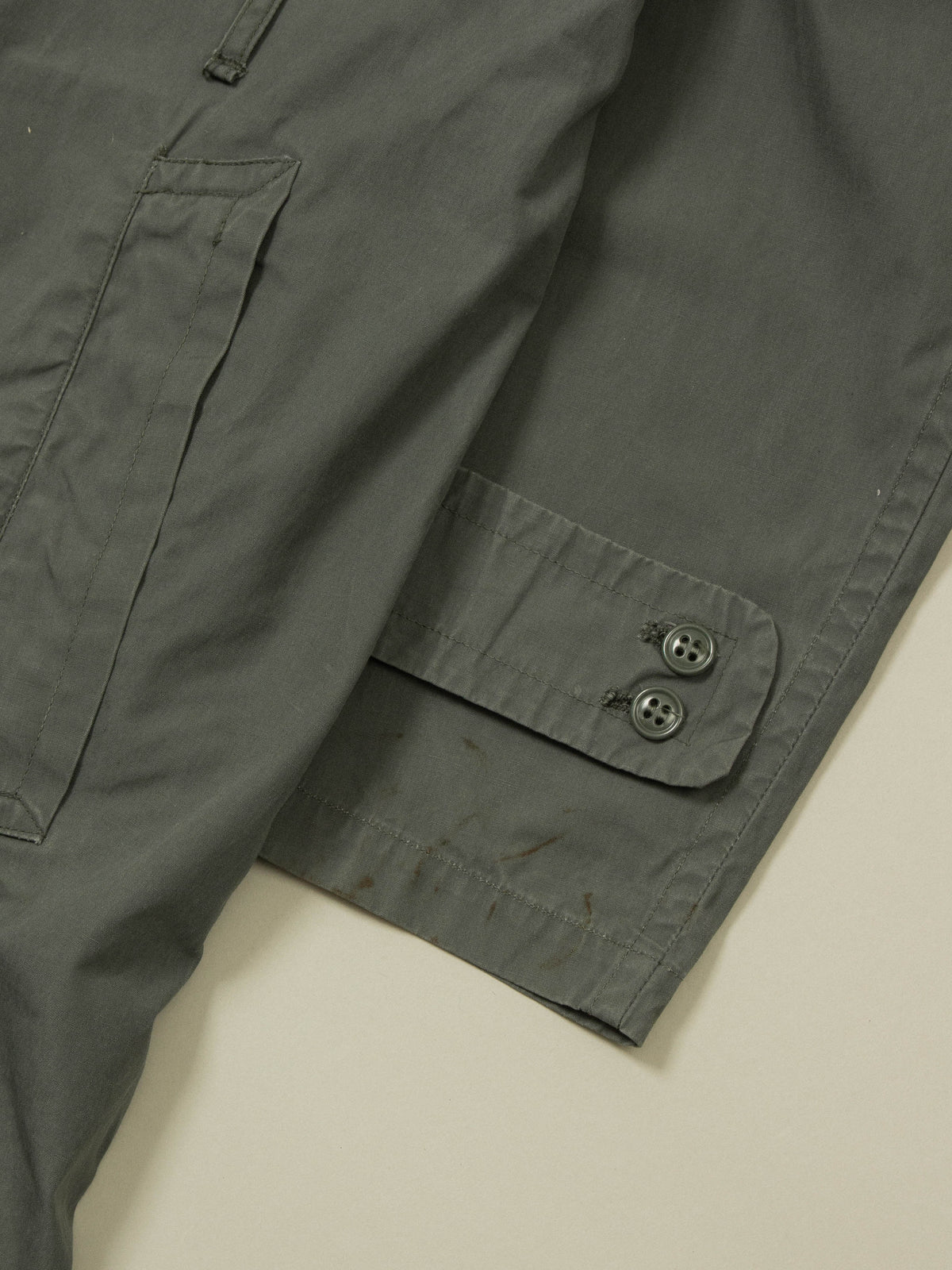 Vtg 1970s Double Breasted US Army Trench Coat (M)