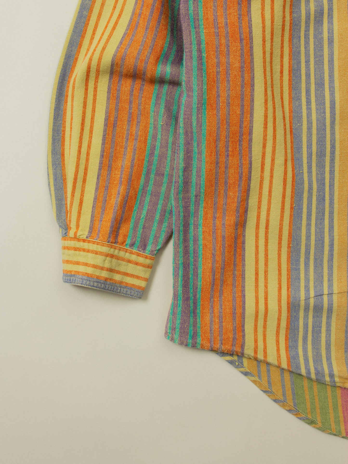 Vtg 1990s Multicolored Oxford Shirt (M)