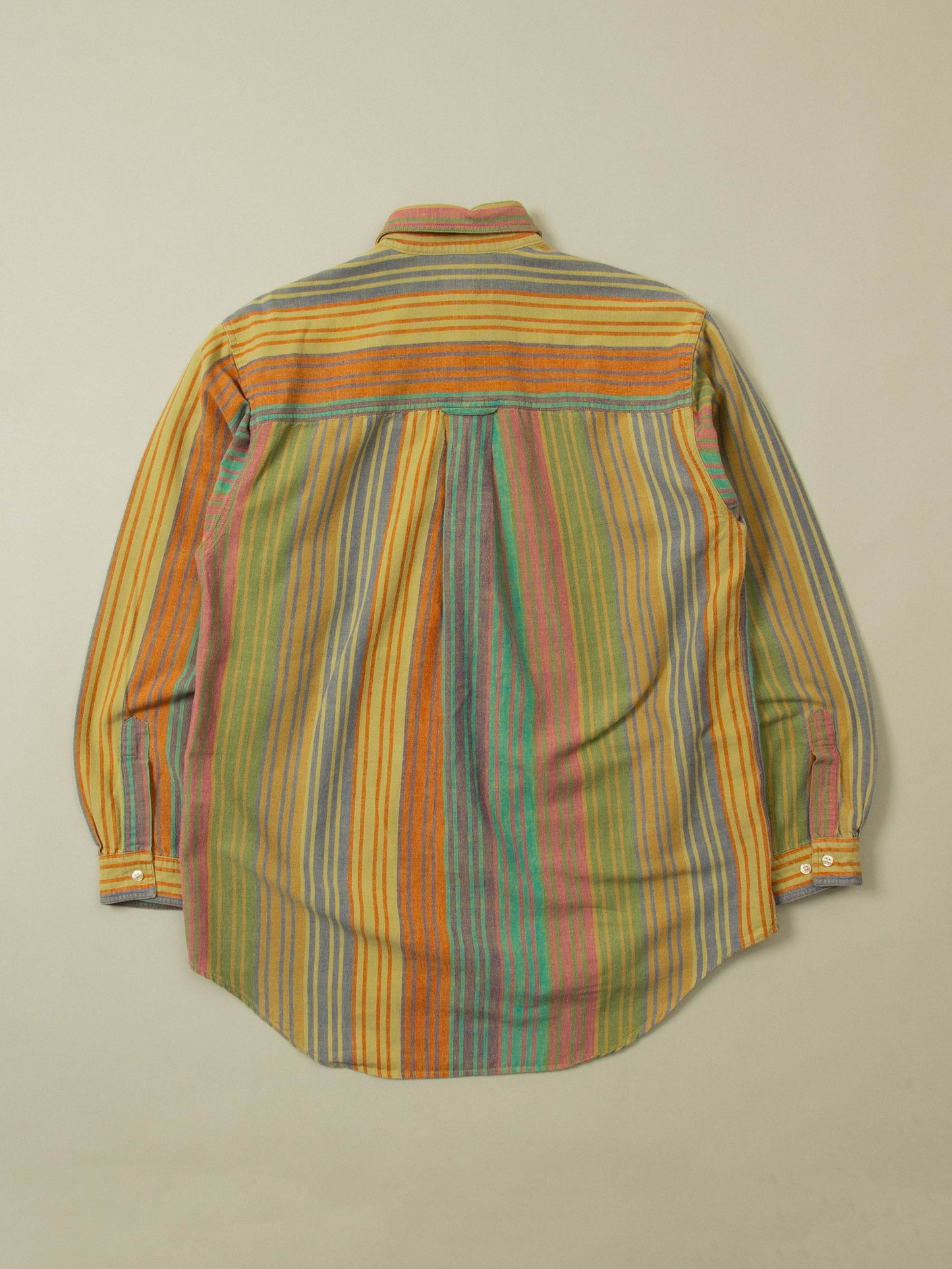 Vtg 1990s Multicolored Oxford Shirt (M)