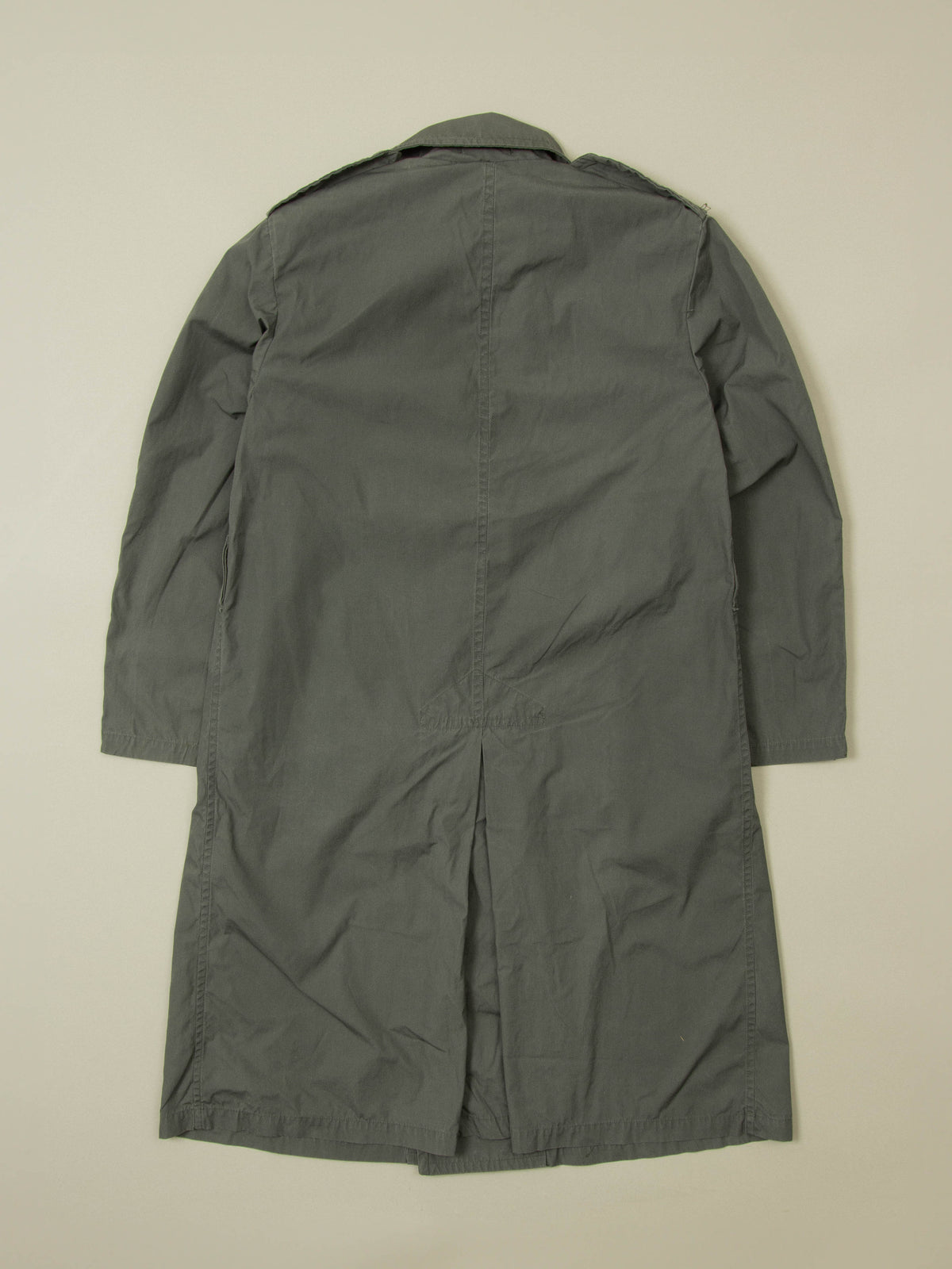 Vtg 1970s Double Breasted US Army Trench Coat (M)