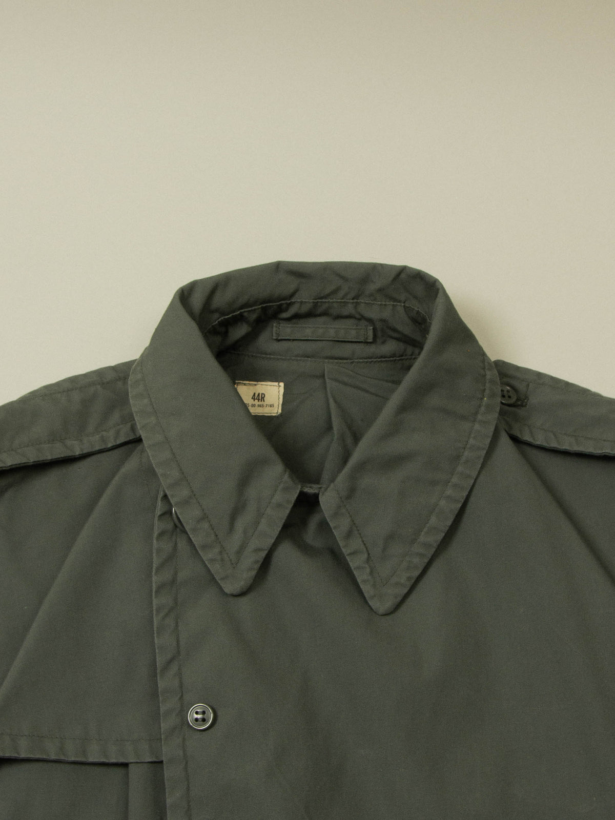 Vtg 1970s Double Breasted US Army Trench Coat (XL)