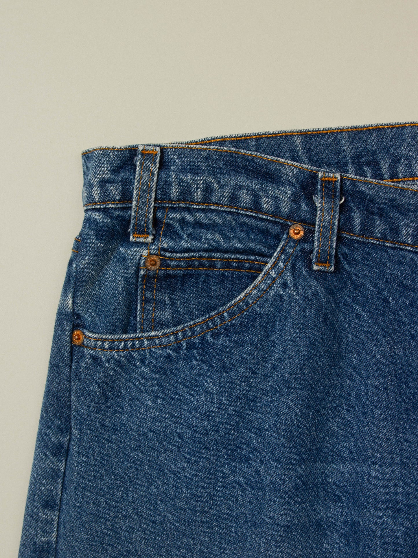 Vtg 1980s Levi's 505 Orange Tab Jeans - Made in USA (44x30)