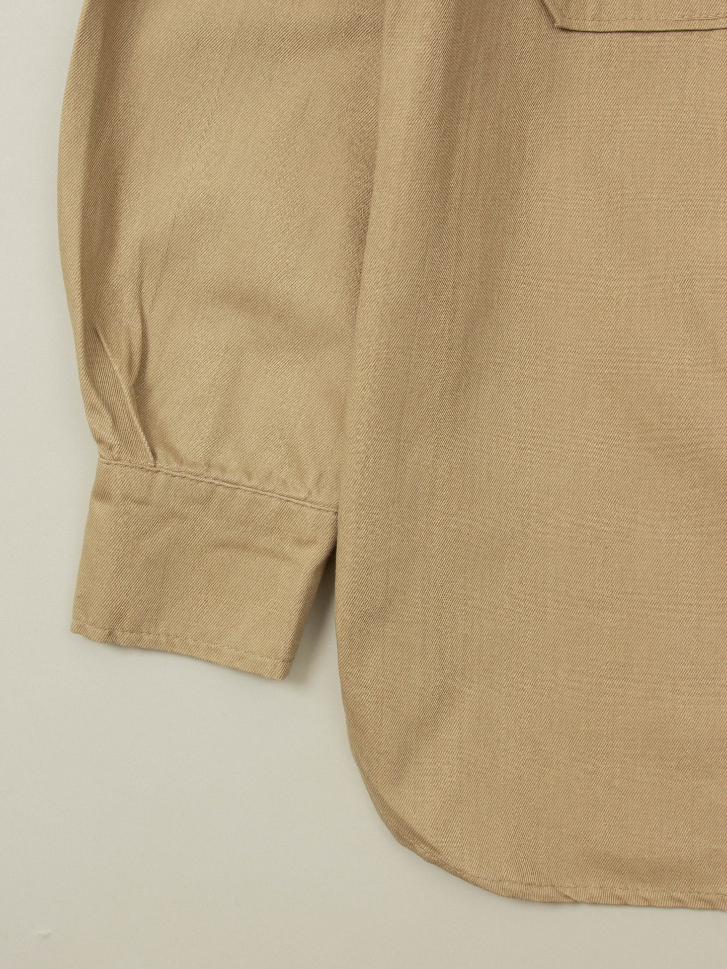 Vtg 1980s Greek Army Officer Shirt (XS)