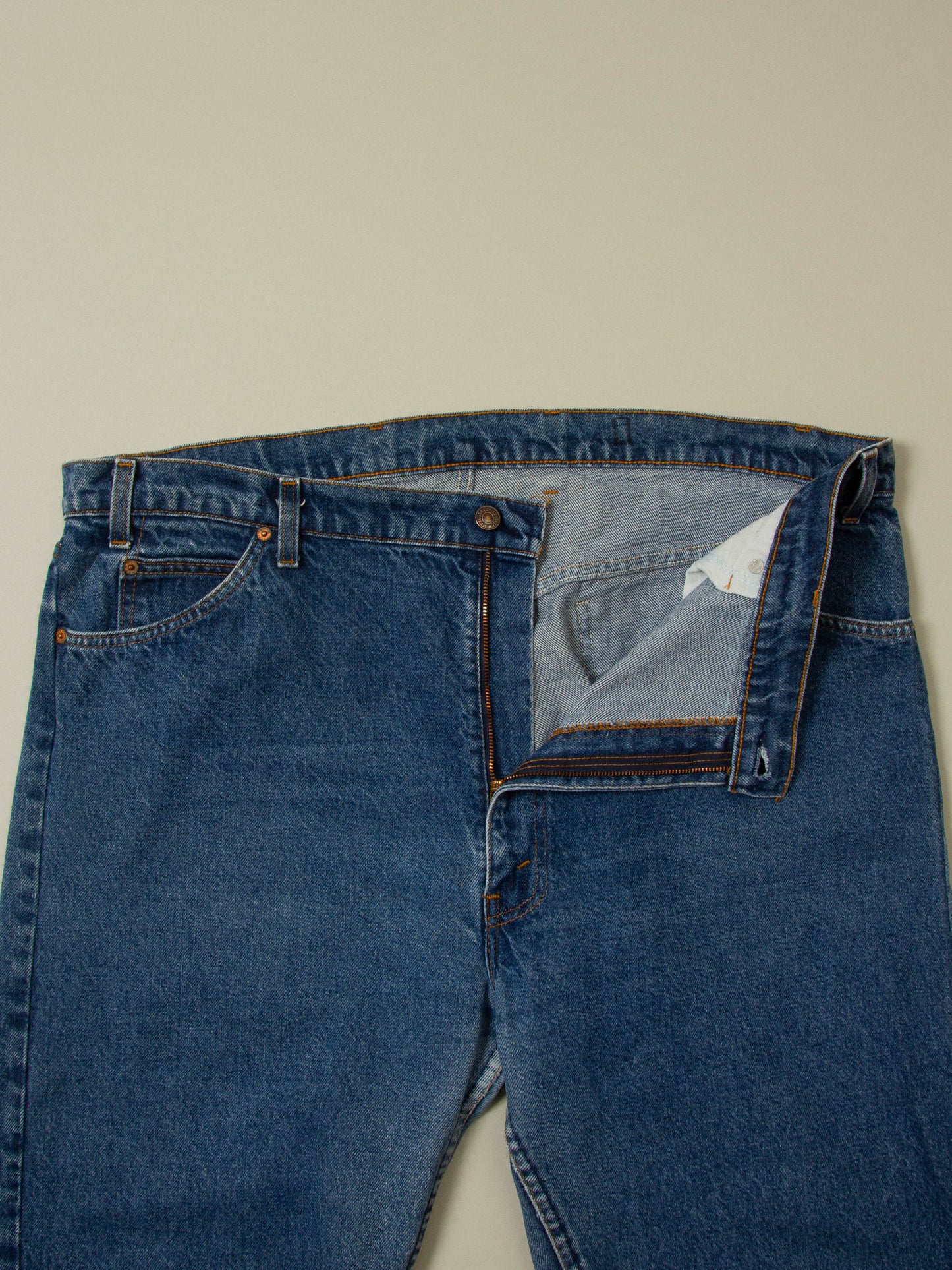 Vtg 1980s Levi's 505 Orange Tab Jeans - Made in USA (44x30)