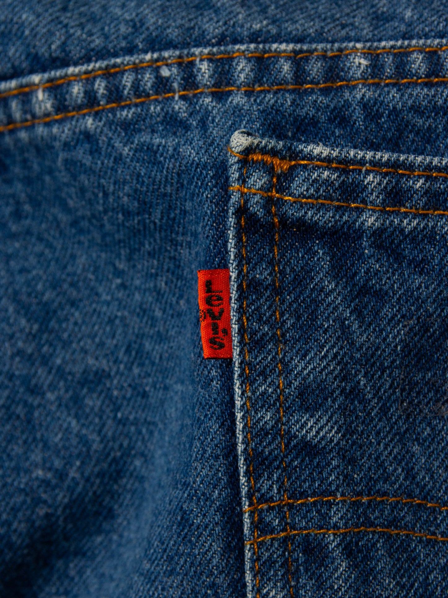 Vtg 1980s Levi's 505 Orange Tab Jeans - Made in USA (44x30)