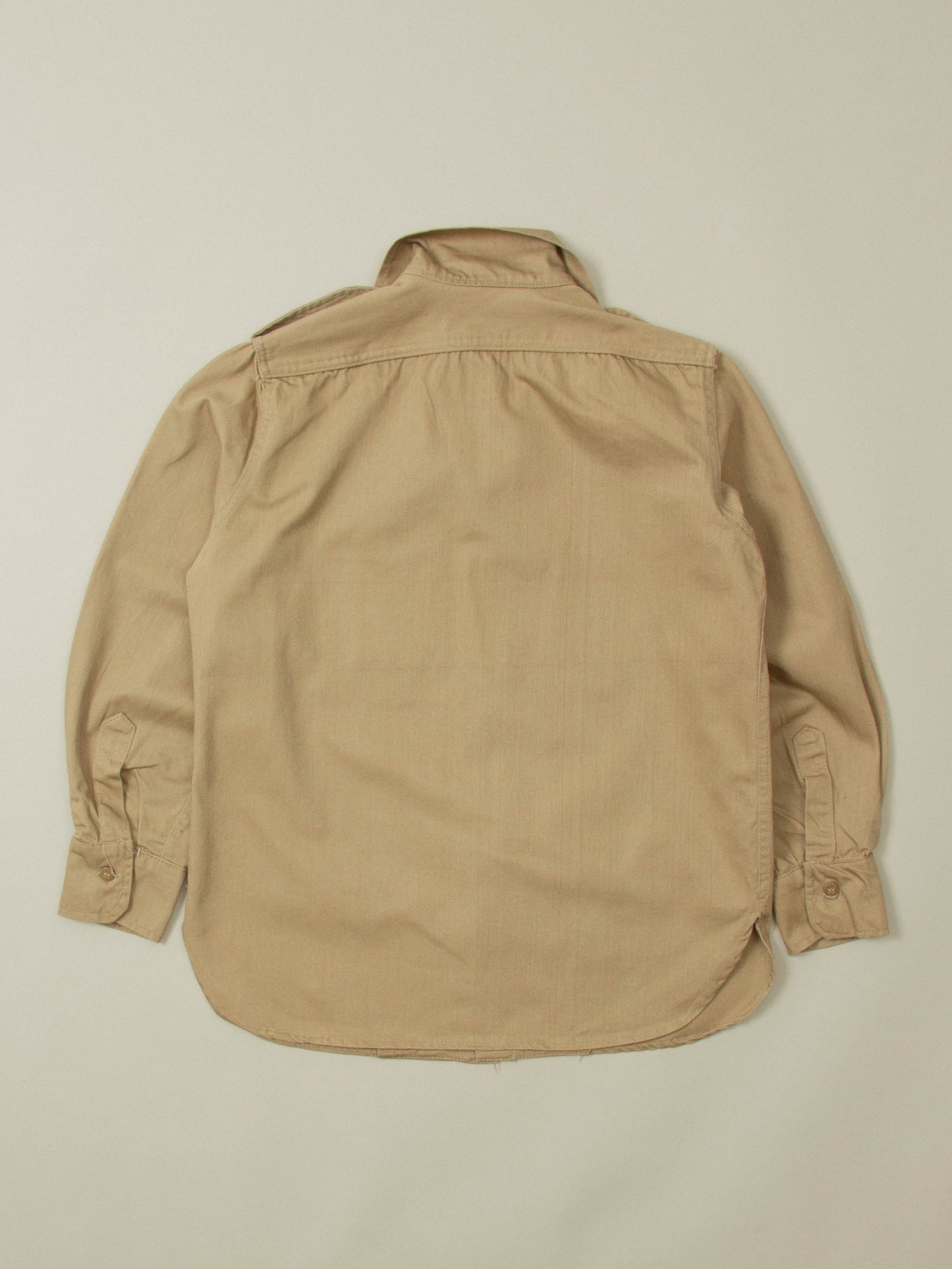 Vtg 1980s Greek Army Officer Shirt (XS)