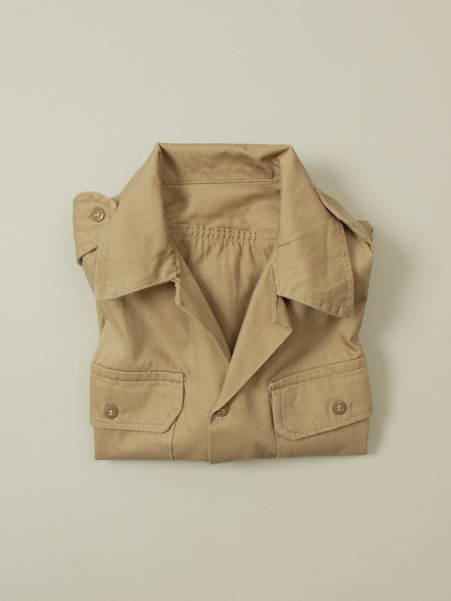 Vtg 1980s Greek Army Officer Shirt (XS)