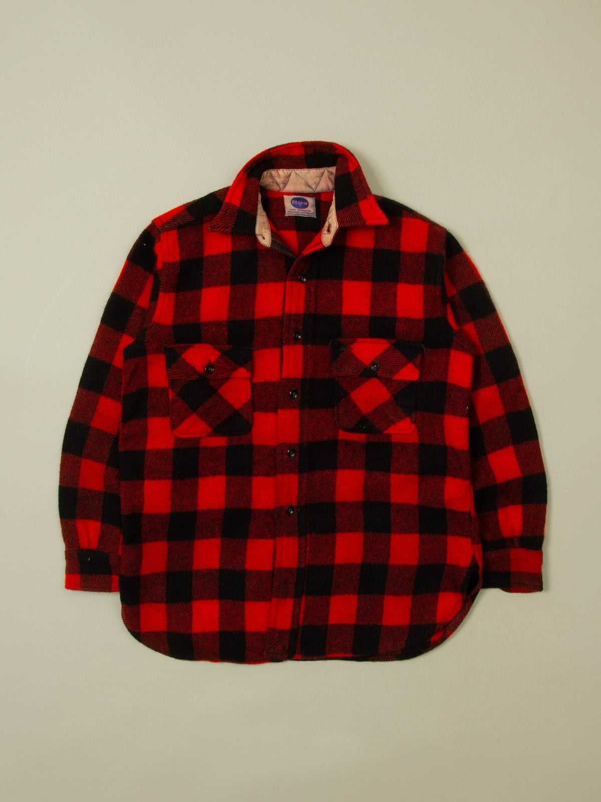 Vtg 1960s Sears Pilgrim Wool Overshirt -  Made in USA (L)