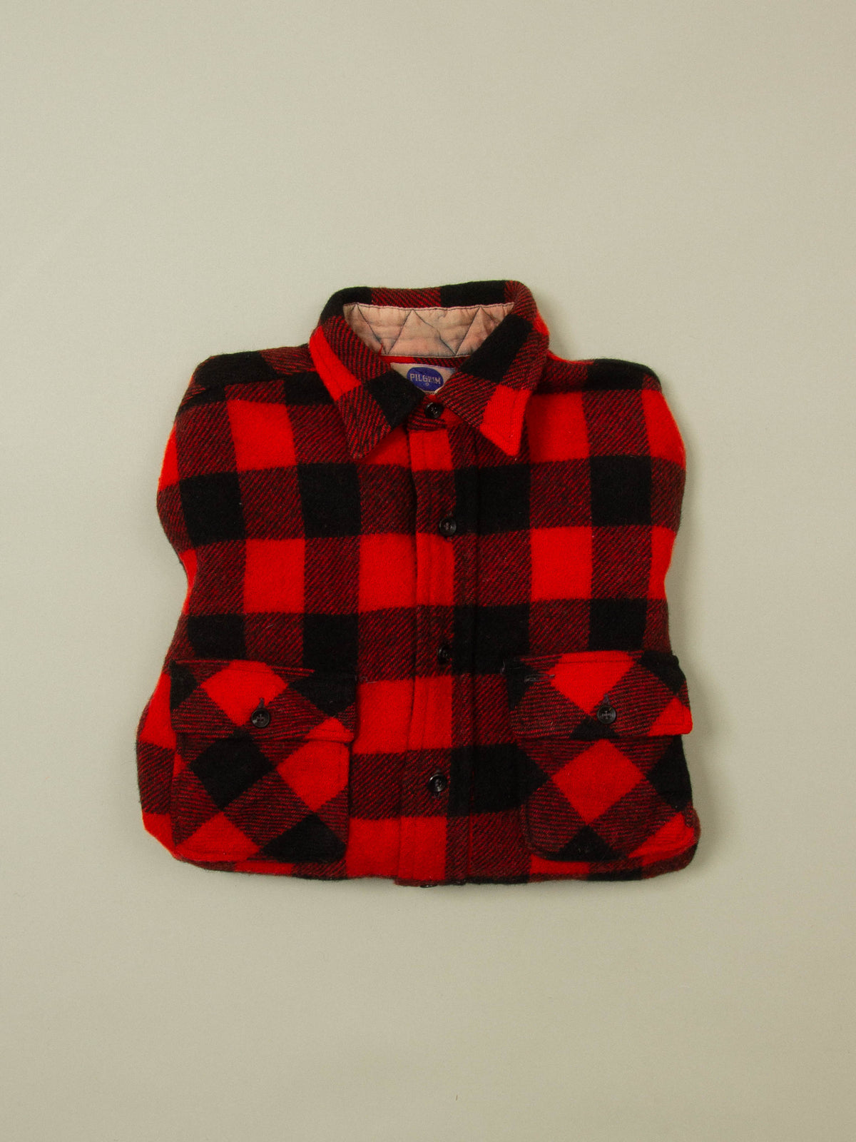 Vtg 1960s Sears Pilgrim Wool Overshirt -  Made in USA (L)