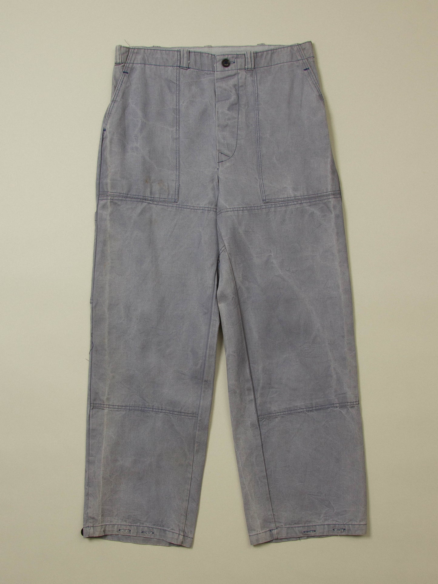 Vtg 1970s Faded Workwear 'Fatigue' Trousers (34x31)