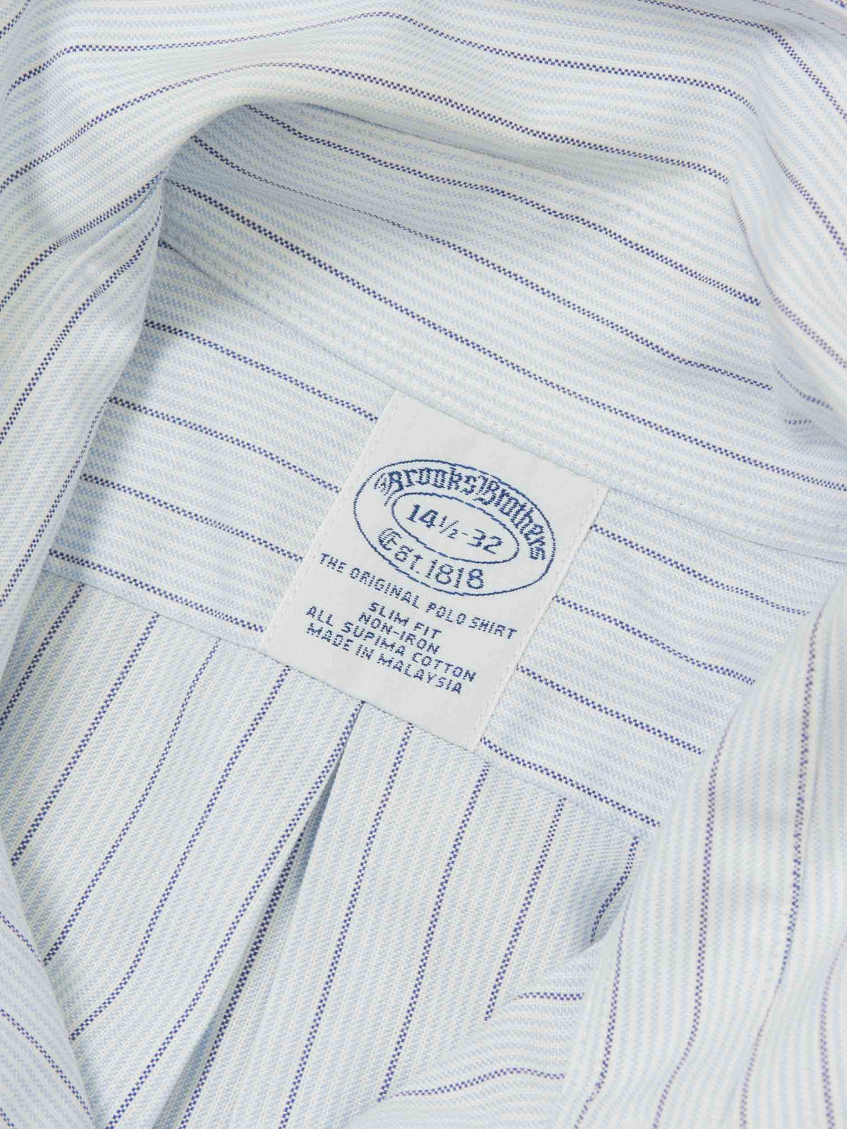 Vtg Brooks Brothers Striped Button Down Shirt (XS/S)