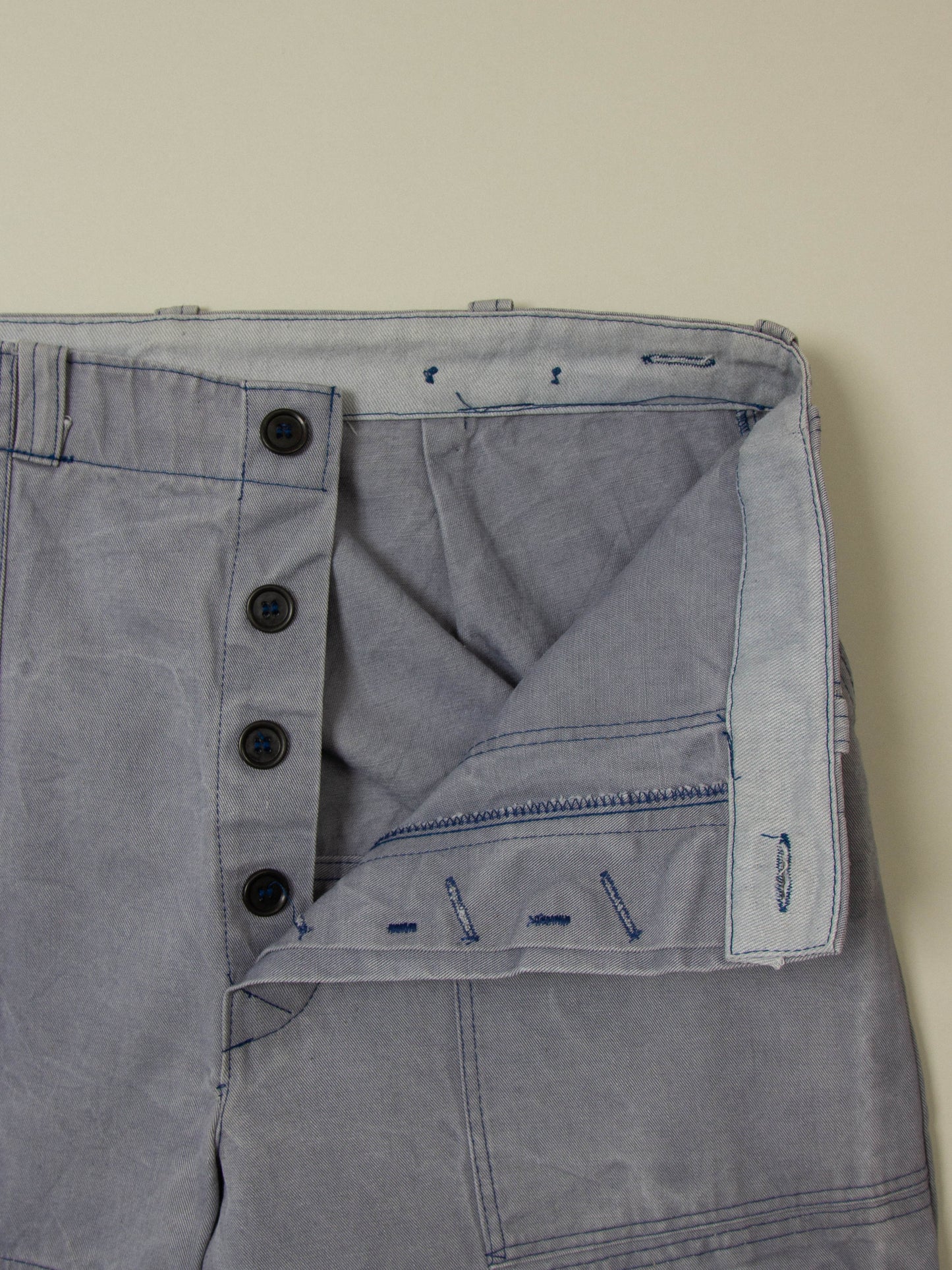 Vtg 1970s Faded Workwear 'Fatigue' Trousers (34x31)