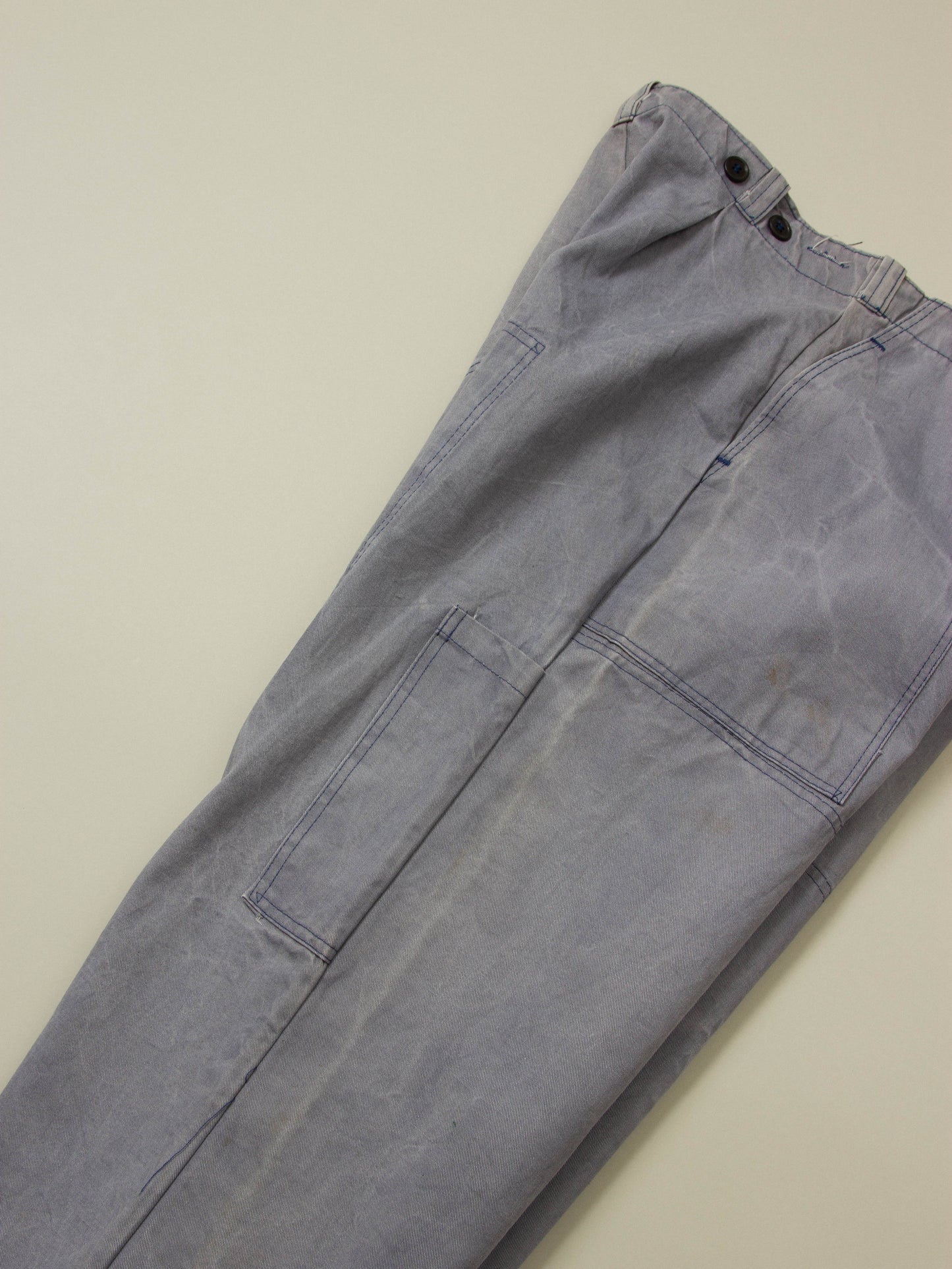 Vtg 1970s Faded Workwear 'Fatigue' Trousers (34x31)