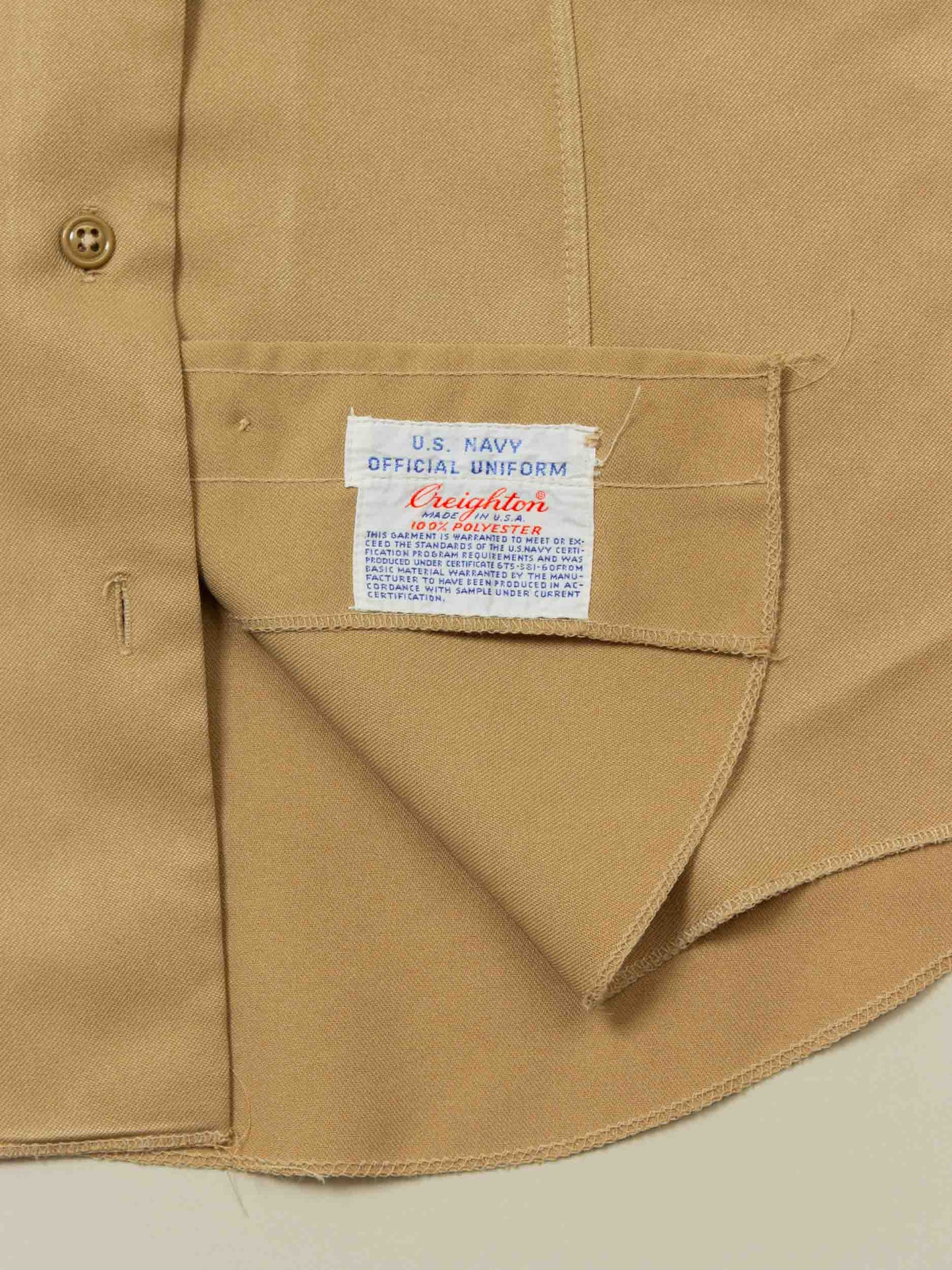 Vtg 1970s Creighton Short Sleeve Officer Shirt – Made in USA (Women's S)
