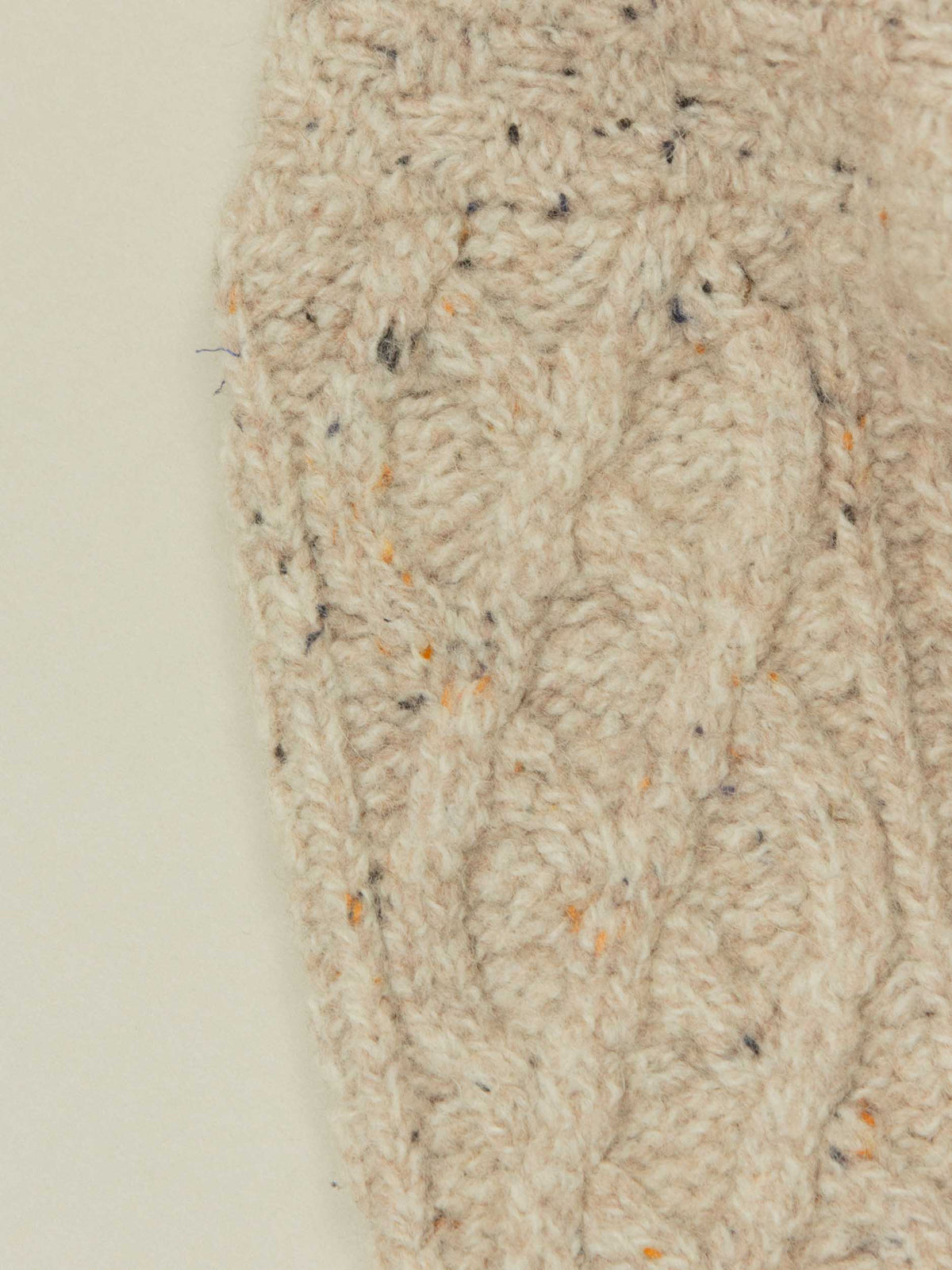 Vtg 1990s Fisherman Knit Zip Sweater – Made in Ireland (S)