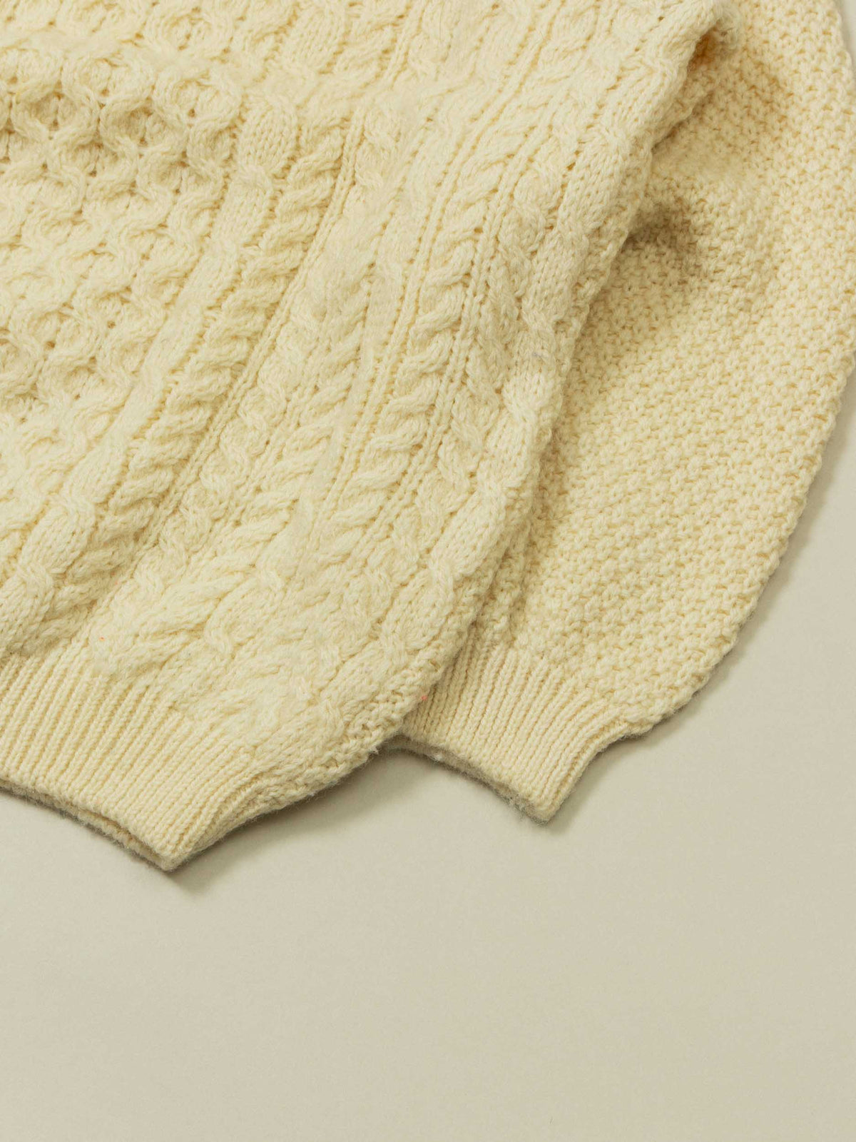Vtg 1980s Fisherman Knit Wool Sweater – Made in Scotland (M/L)
