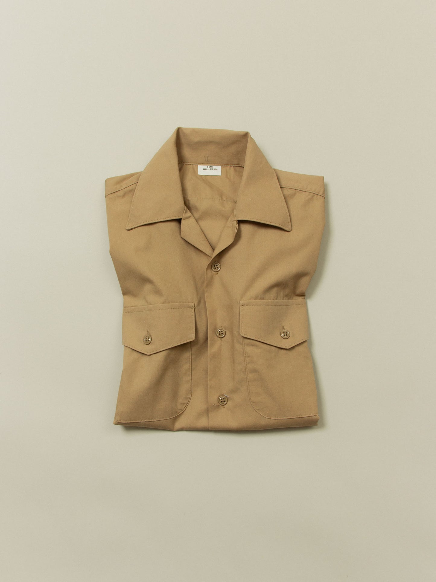 Vtg 1980s US Navy Short Sleeve Officer Shirt (XS)