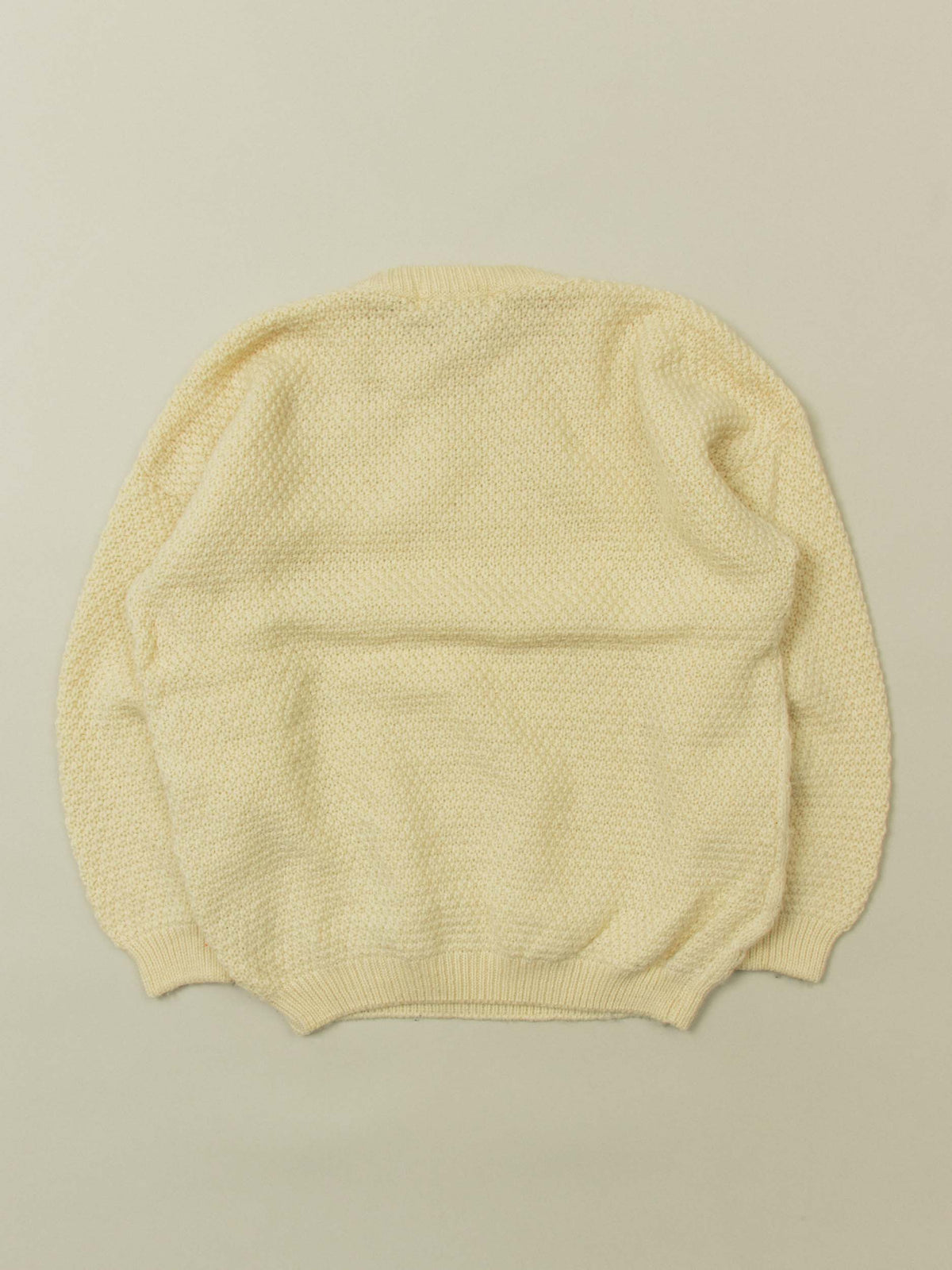 Vtg 1980s Fisherman Knit Wool Sweater – Made in Scotland (M/L)
