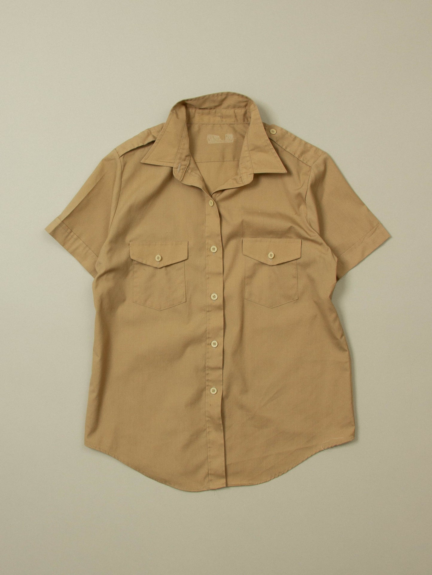 Vtg 1980s US Army Short Sleeve Officer Shirt (Women's S)