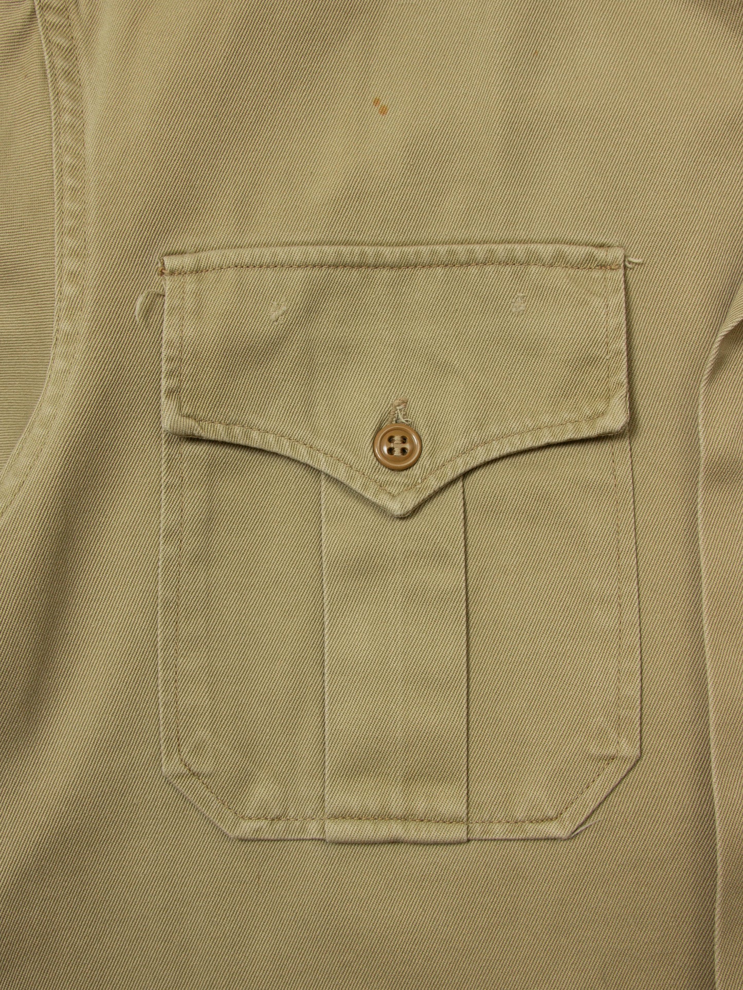Vtg 1950s US Army Short Sleeve Officer Shirt (S)