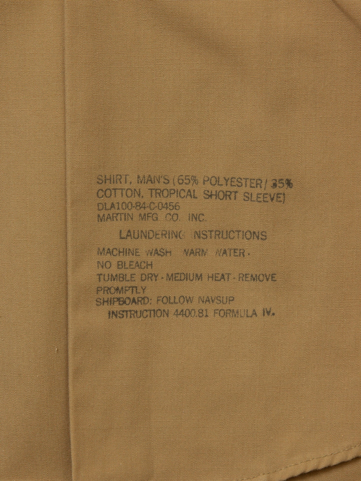 Vtg 1980s US Army Khaki Officer Shirt (S)