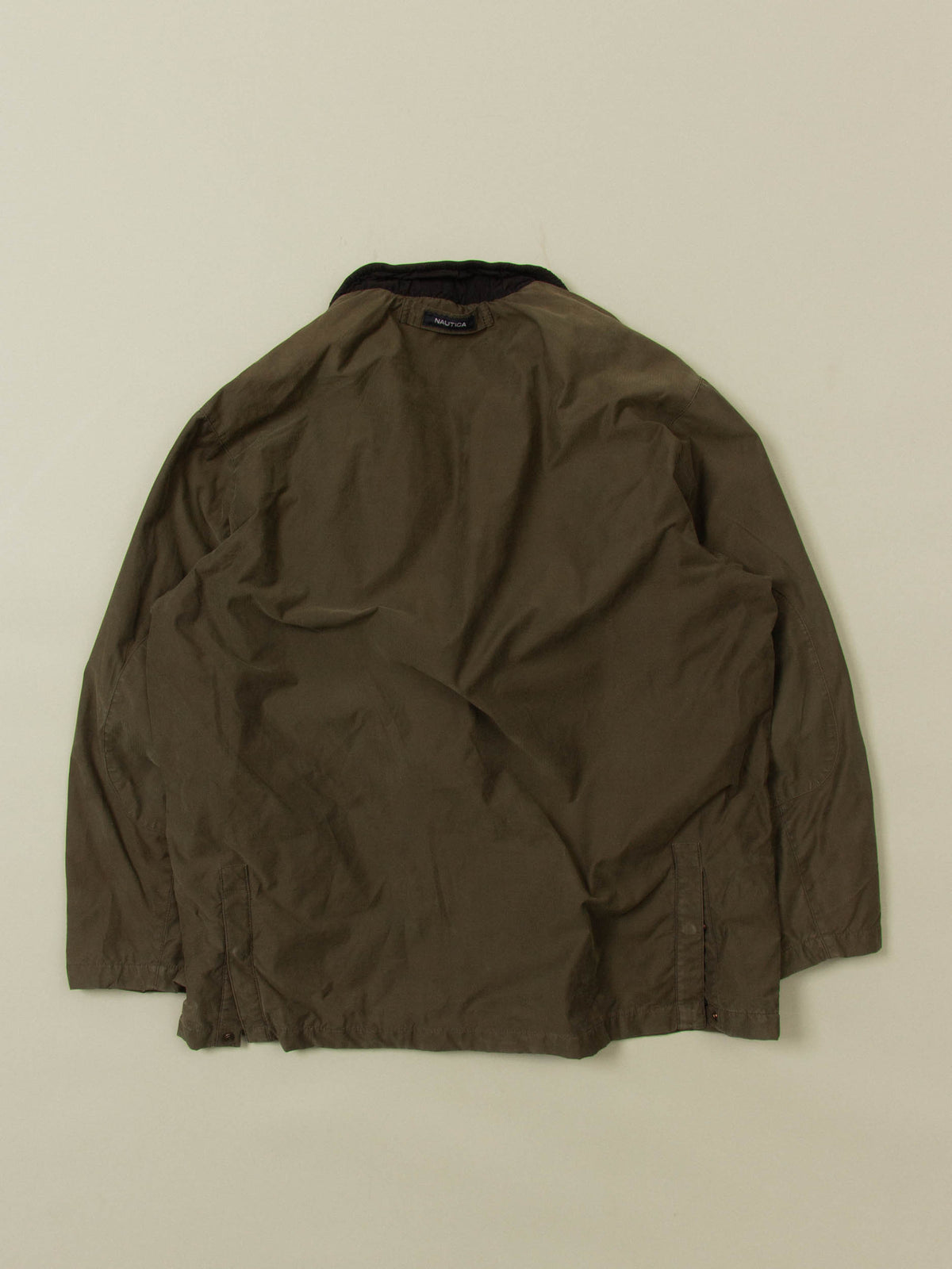 Vtg Herringbone Twill Nautica Jacket (L)