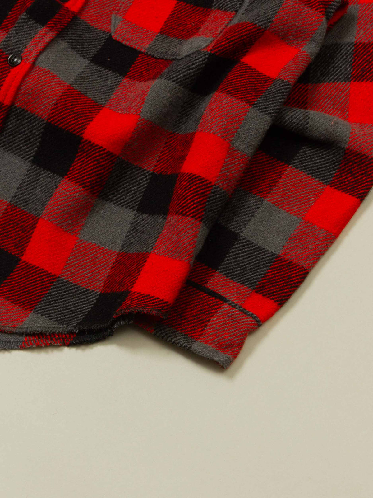 Vtg 1980s Plaid Flannel Overshirt (M)