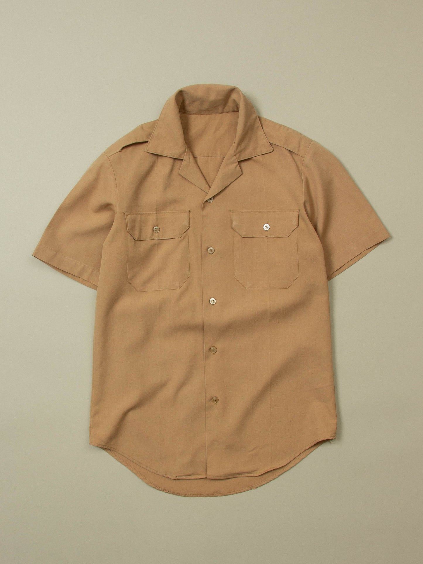 Vtg US Army Short Sleeve Officer Shirt (S)