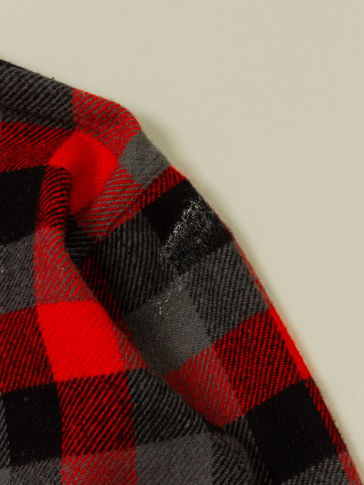 Vtg 1980s Plaid Flannel Overshirt (M)