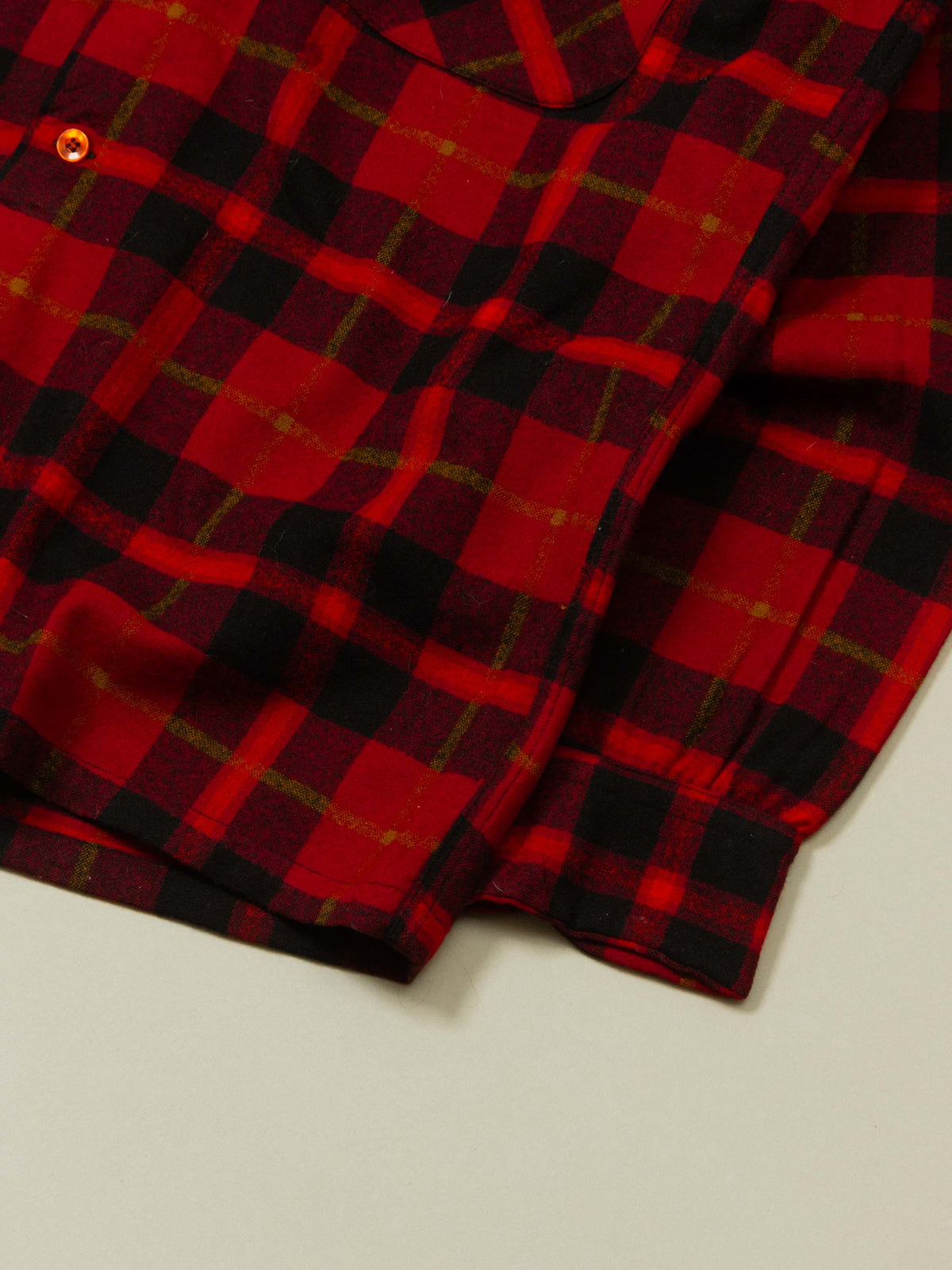 Vtg 1960s Pendleton Flannel Wool Shirt – Made in USA (L)