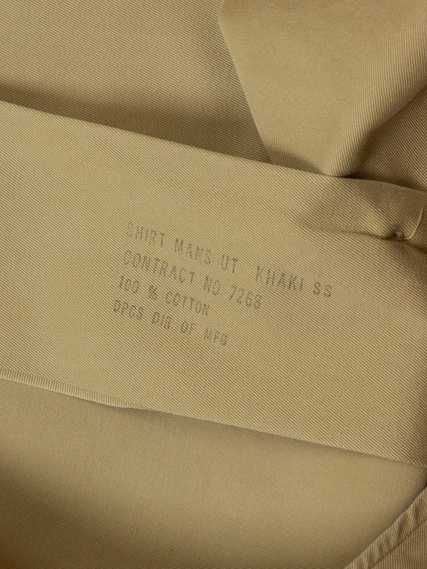 Vtg 1960s US Army Khaki Officer Shirt (S)