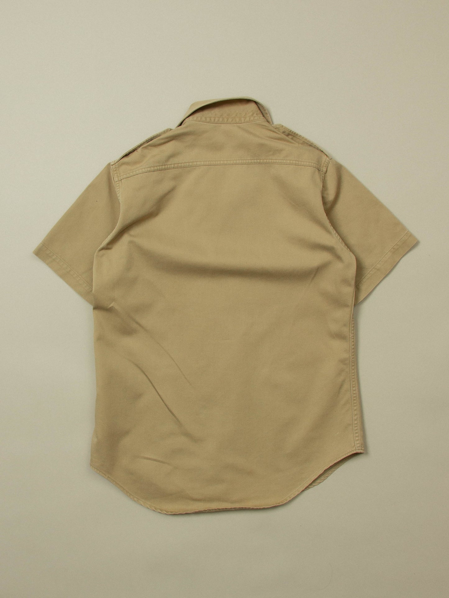 Vtg 1960s US Army Khaki Officer Shirt (S)