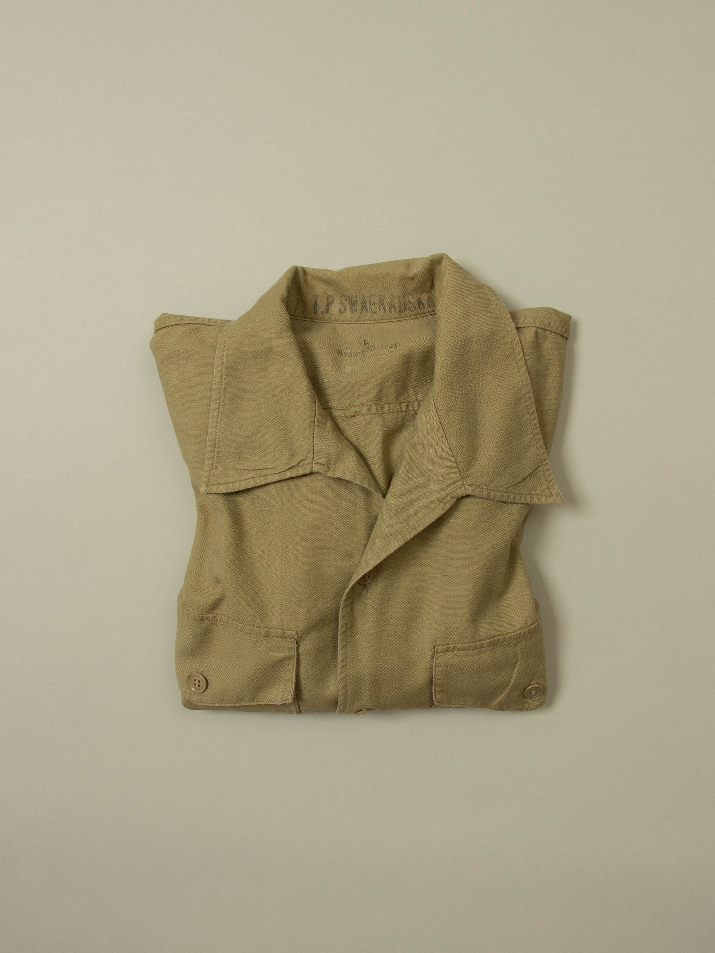 Vtg 1960s US Army Short Sleeve Officer Shirt (S)