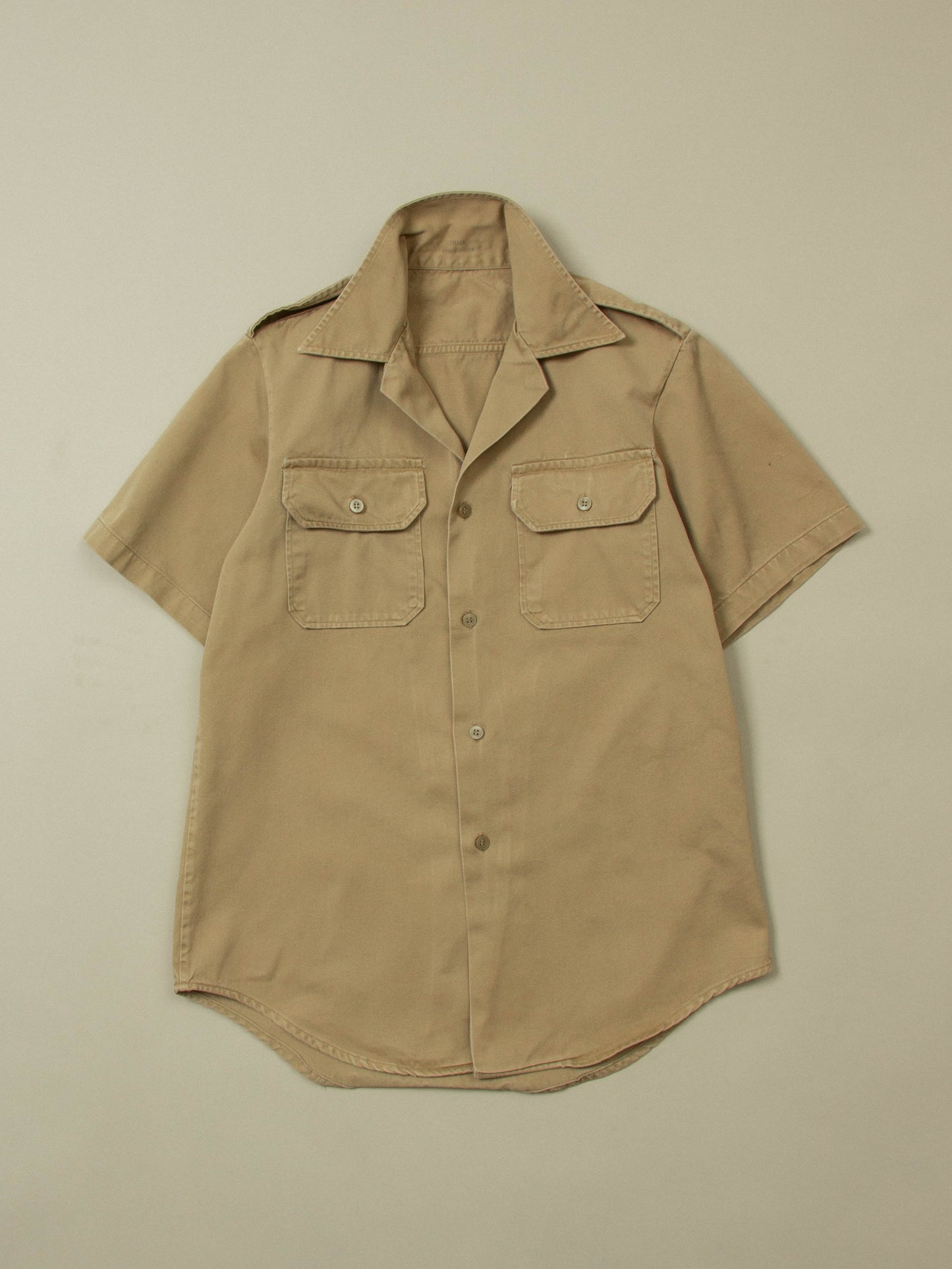 Vtg 1960s US Army Short Sleeve Officer Shirt (S)