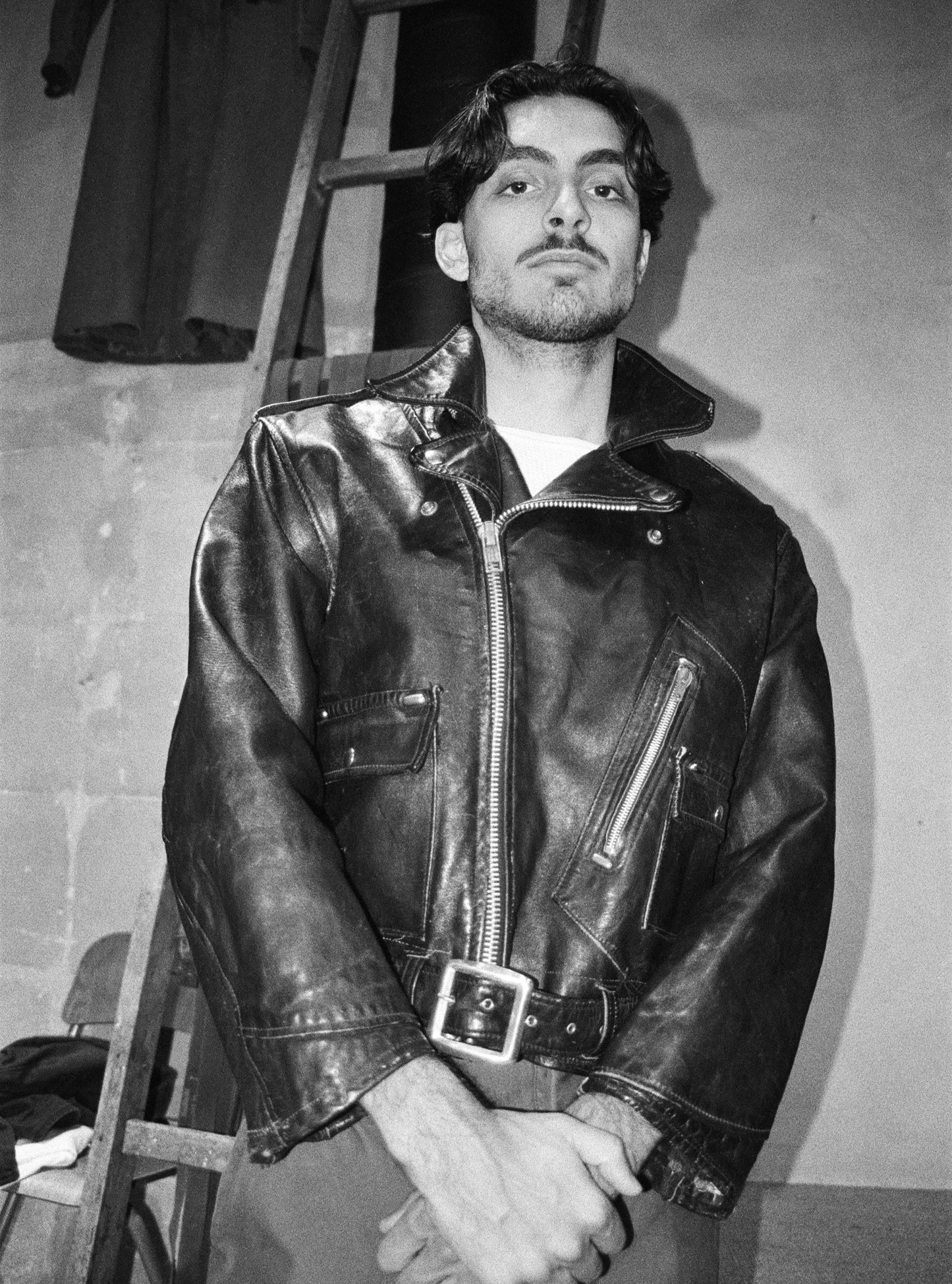 Brimaco British Mfg Co, D pocket, motorcycle jacket, cafe racer, 60s leather jacket, vintage moto, Made in Canada
