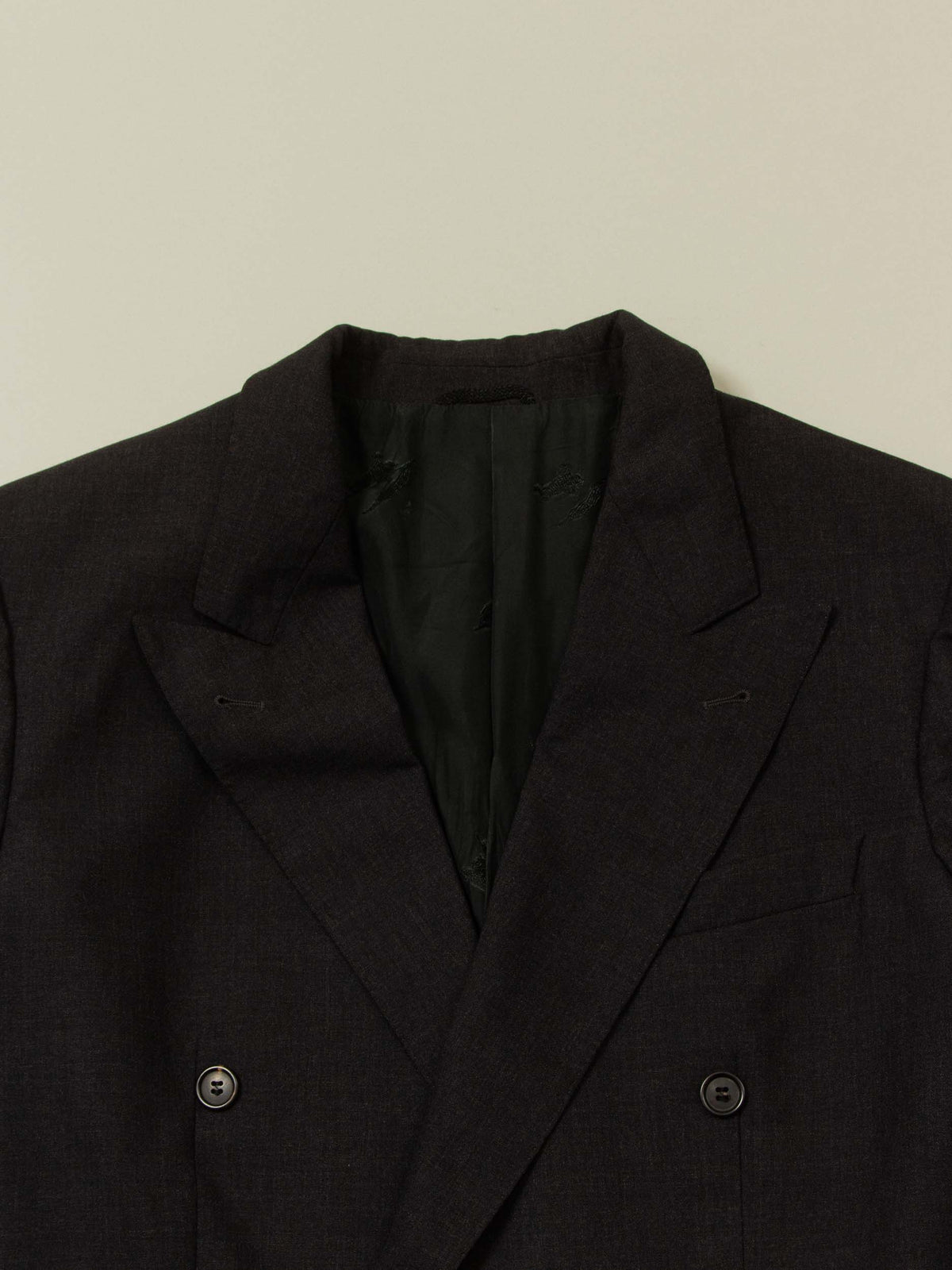 Vtg 1980s Burberry Double Breasted Wool Blazer Jacket (L)