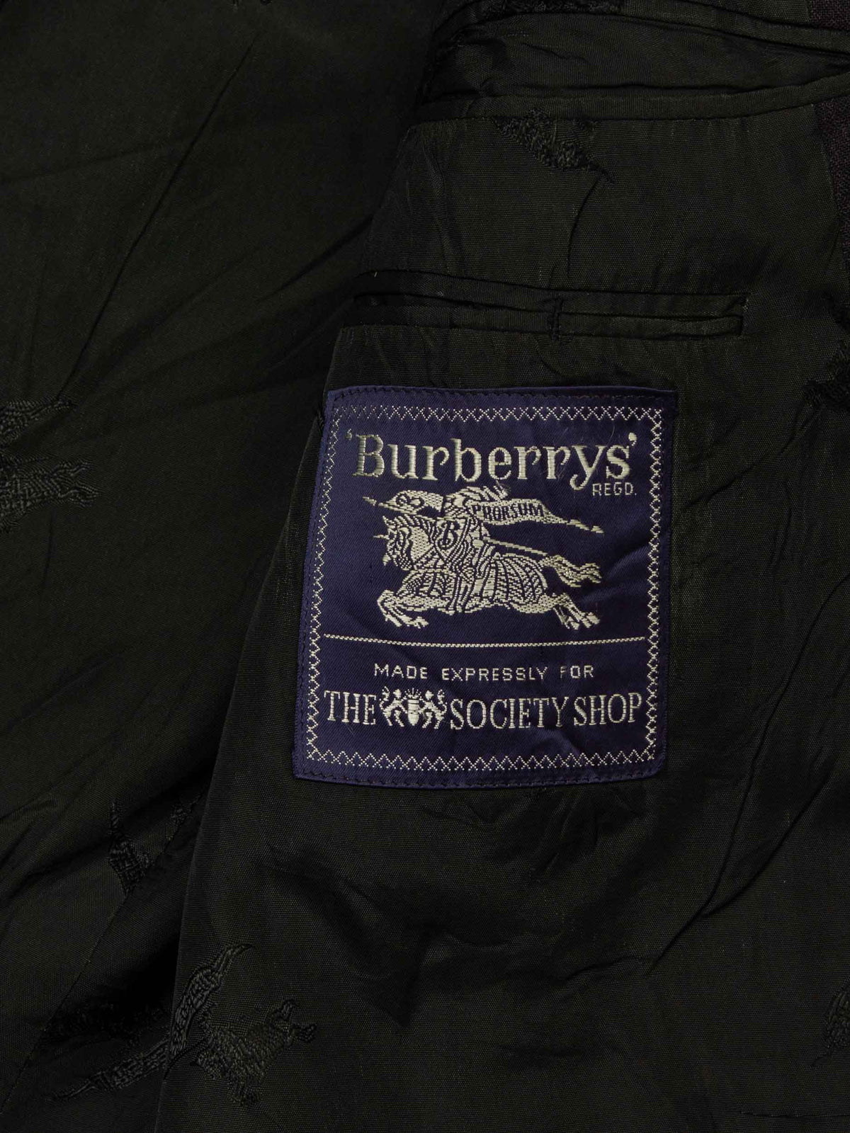 Vtg 1980s Burberry Double Breasted Wool Blazer Jacket (L)