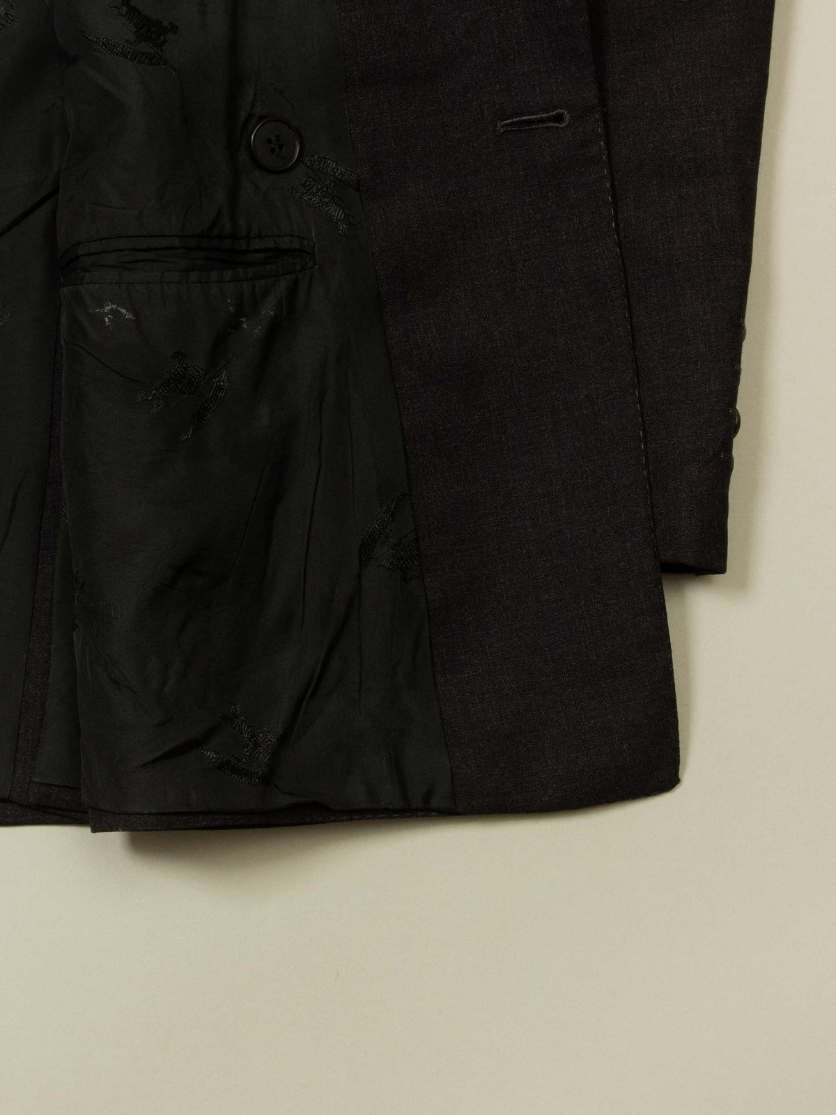 Vtg 1980s Burberry Double Breasted Wool Blazer Jacket (L)